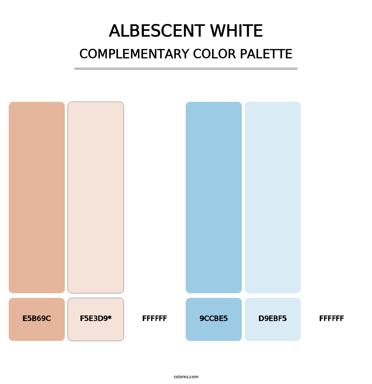 Albescent White - Complementary Color Palette