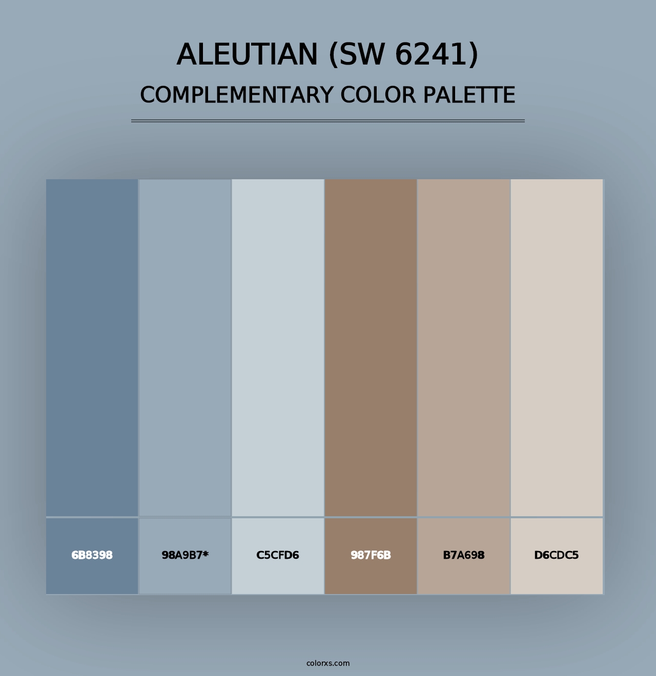 Aleutian (SW 6241) - Complementary Color Palette