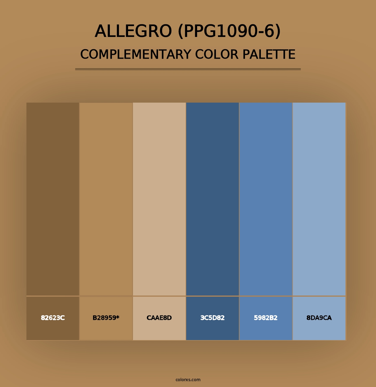 Allegro (PPG1090-6) - Complementary Color Palette