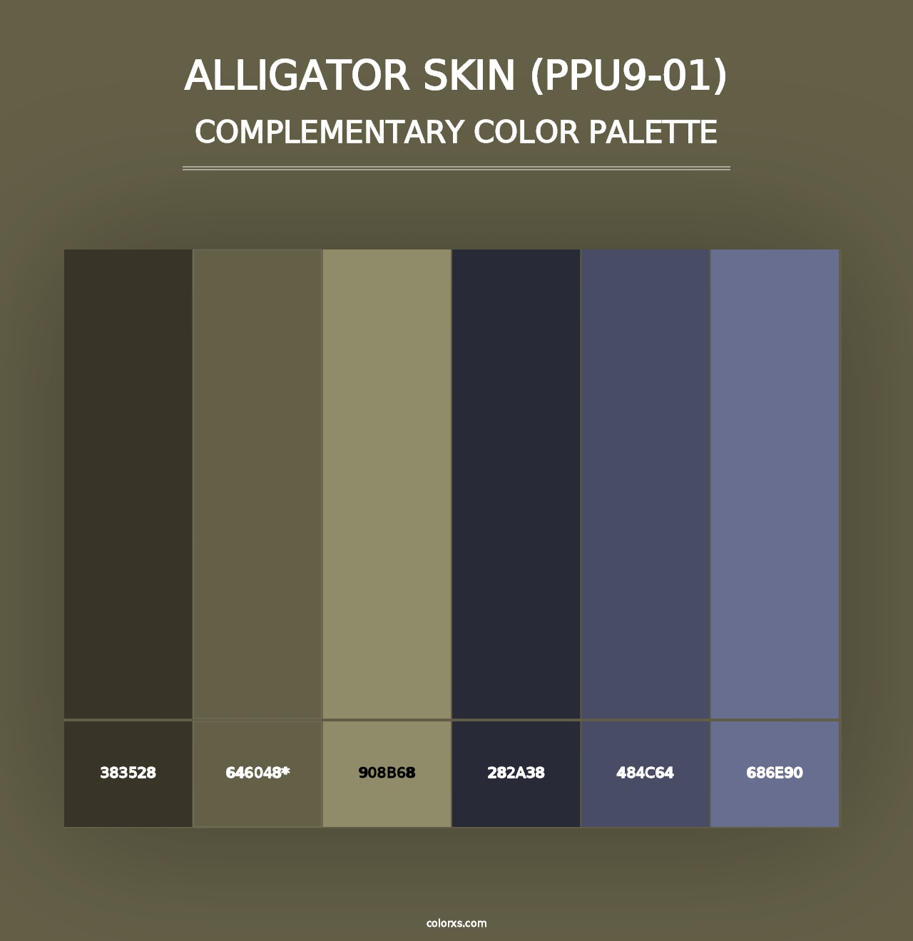 Alligator Skin (PPU9-01) - Complementary Color Palette