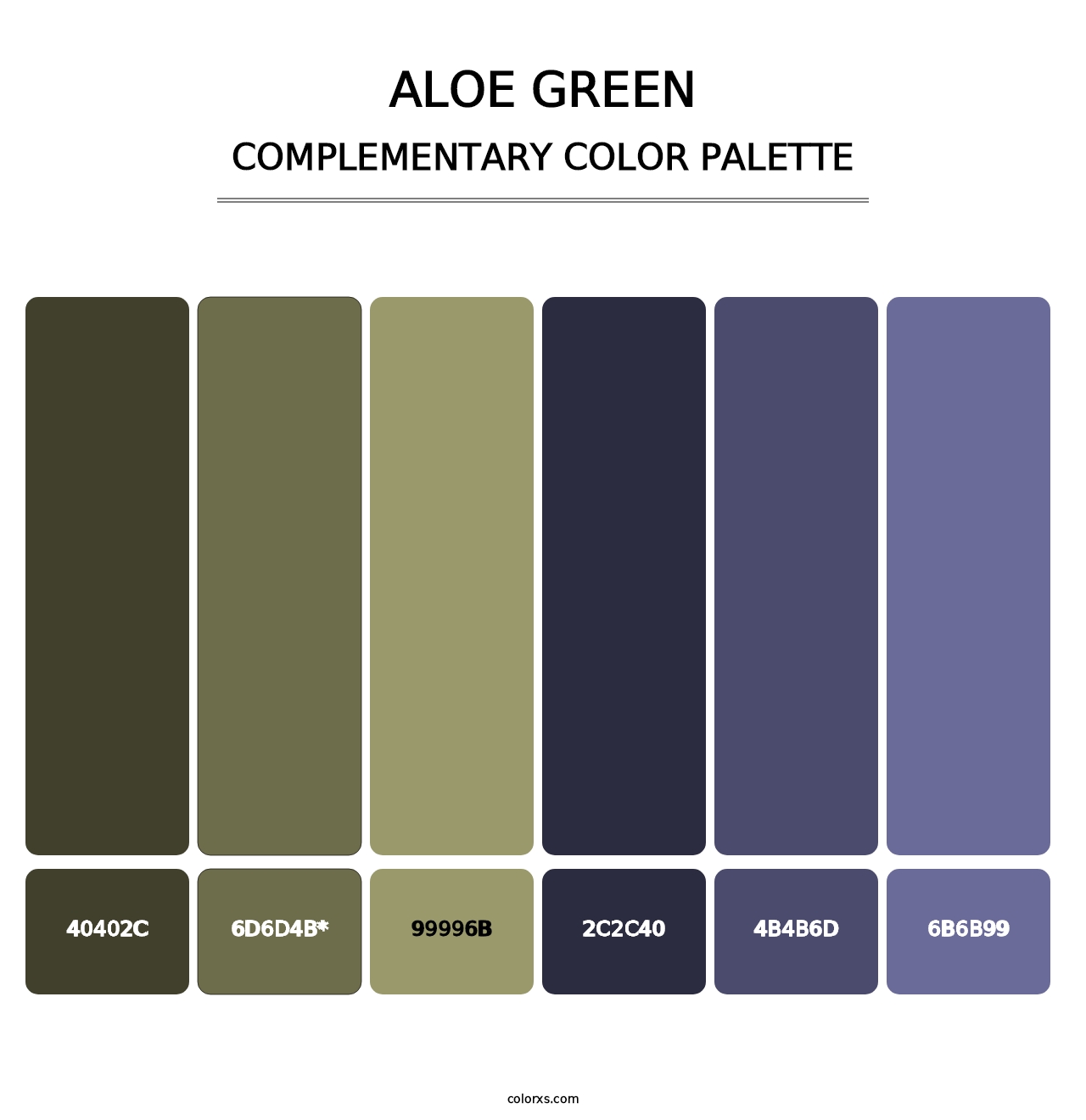 Aloe Green - Complementary Color Palette