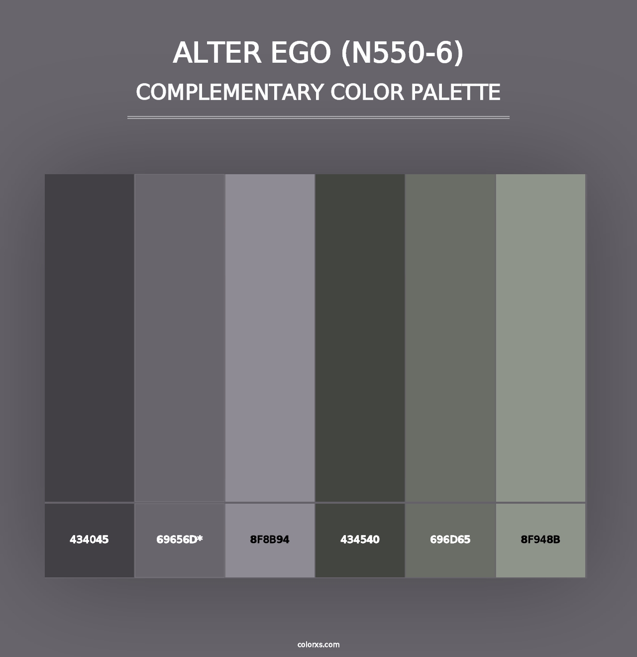 Alter Ego (N550-6) - Complementary Color Palette