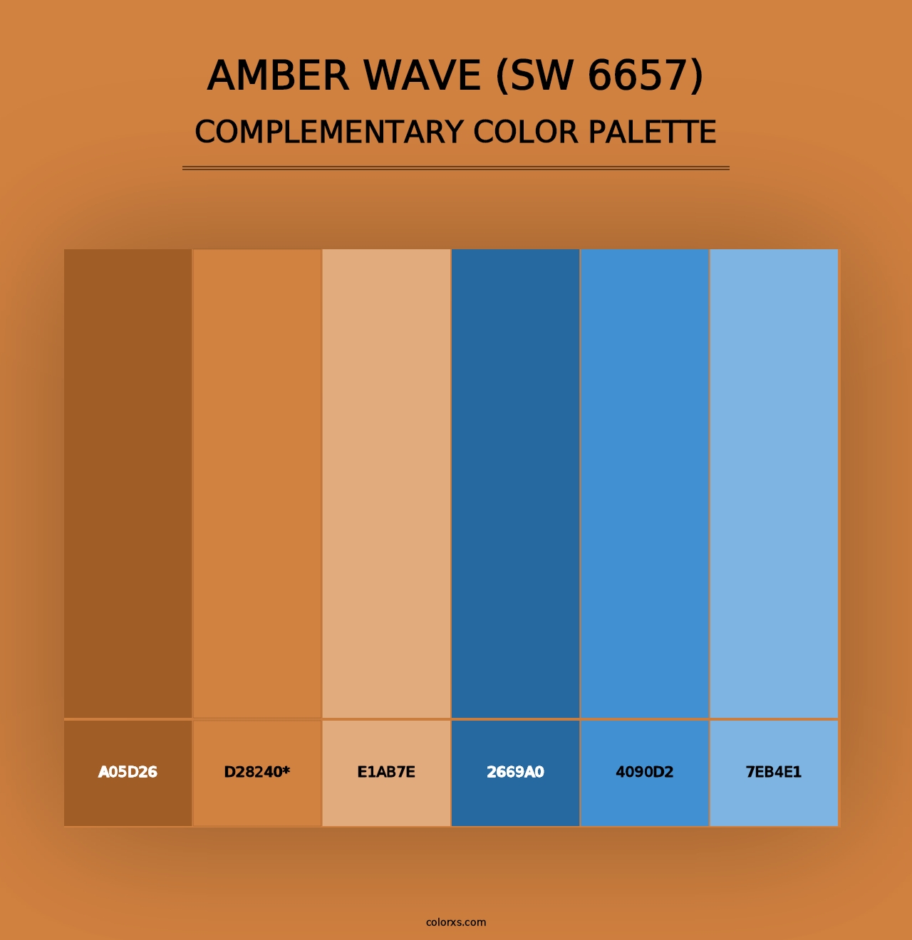 Amber Wave (SW 6657) - Complementary Color Palette