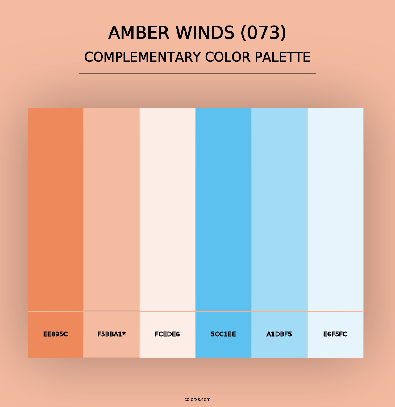 Amber Winds (073) - Complementary Color Palette