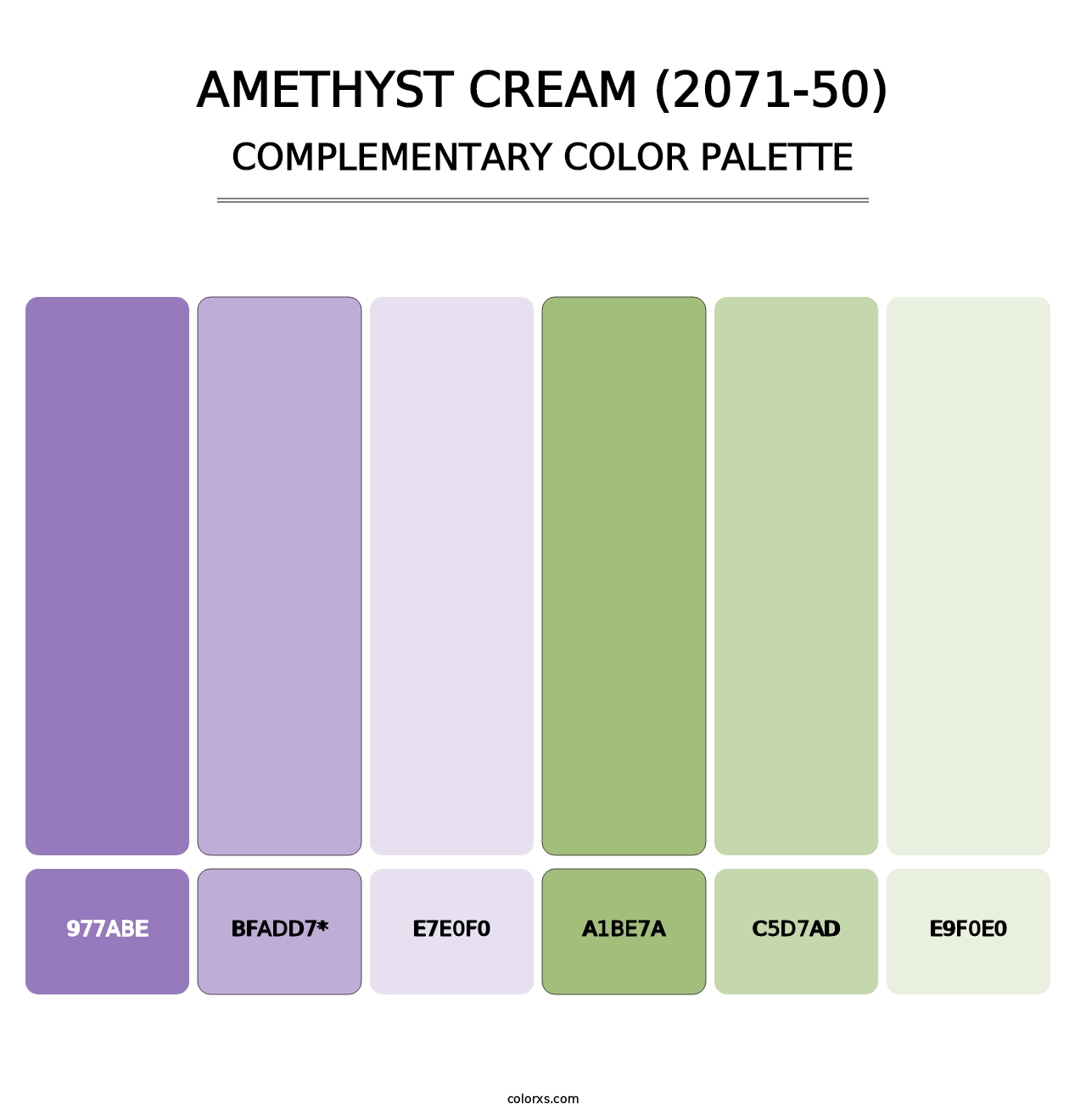 Amethyst Cream (2071-50) - Complementary Color Palette