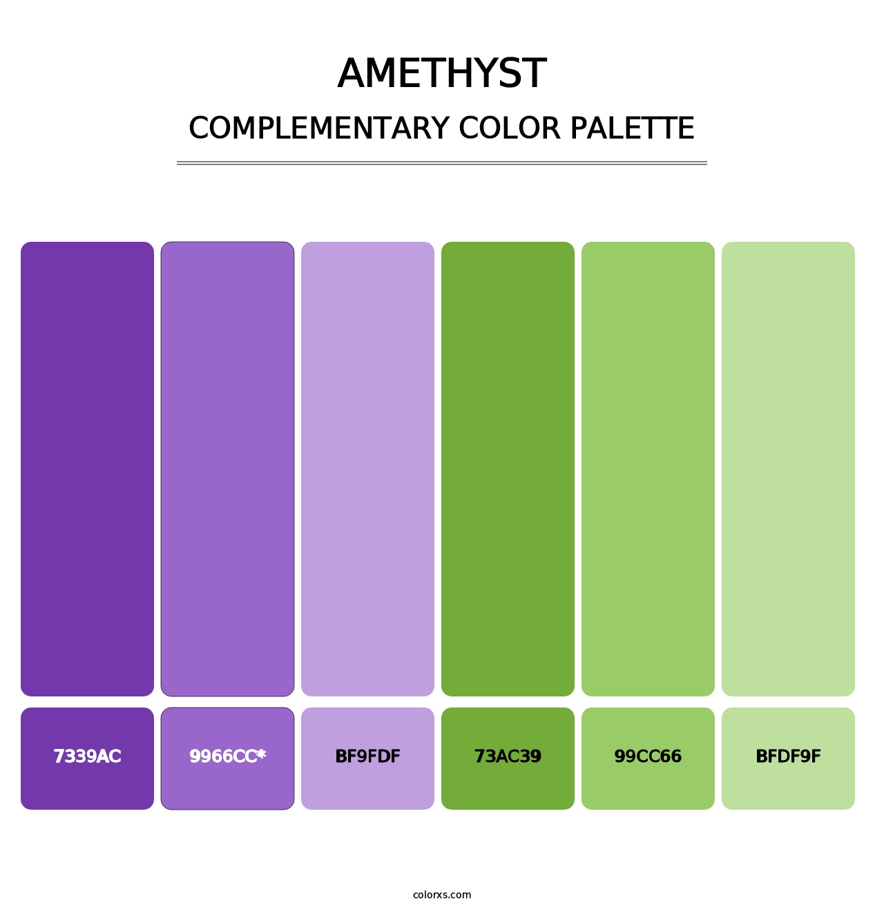 Amethyst - Complementary Color Palette