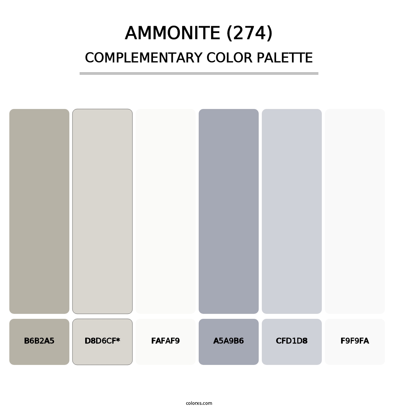 Ammonite (274) - Complementary Color Palette