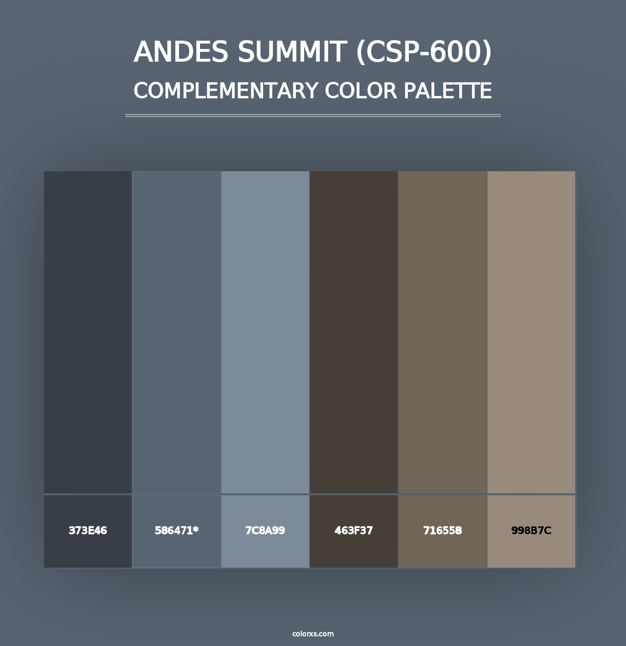 Andes Summit (CSP-600) - Complementary Color Palette