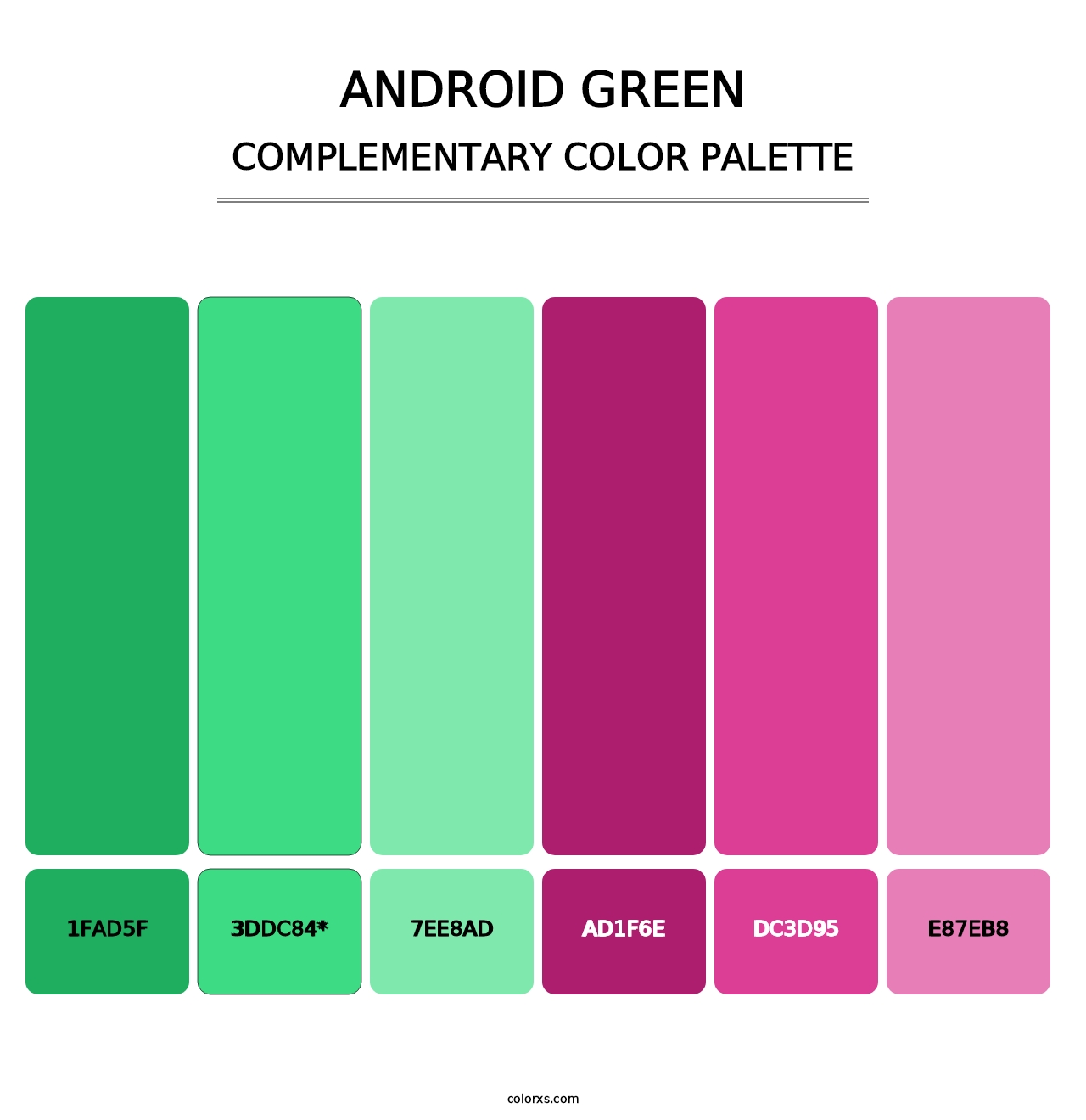 Android Green - Complementary Color Palette