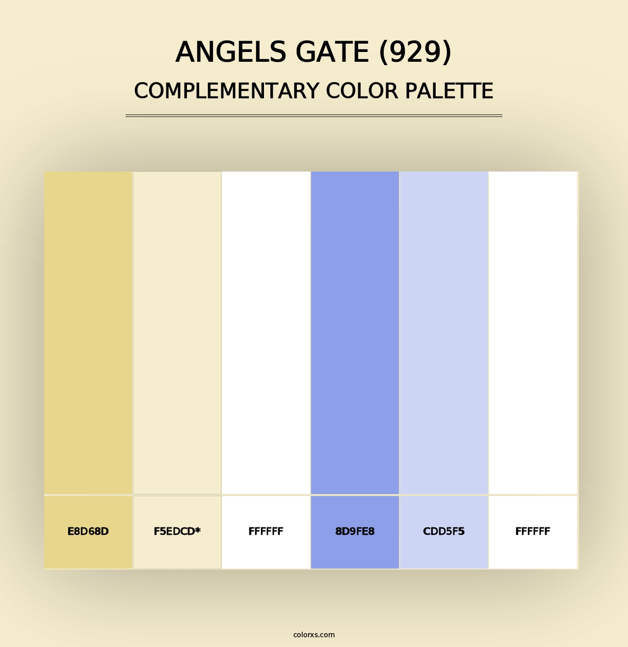 Angels Gate (929) - Complementary Color Palette