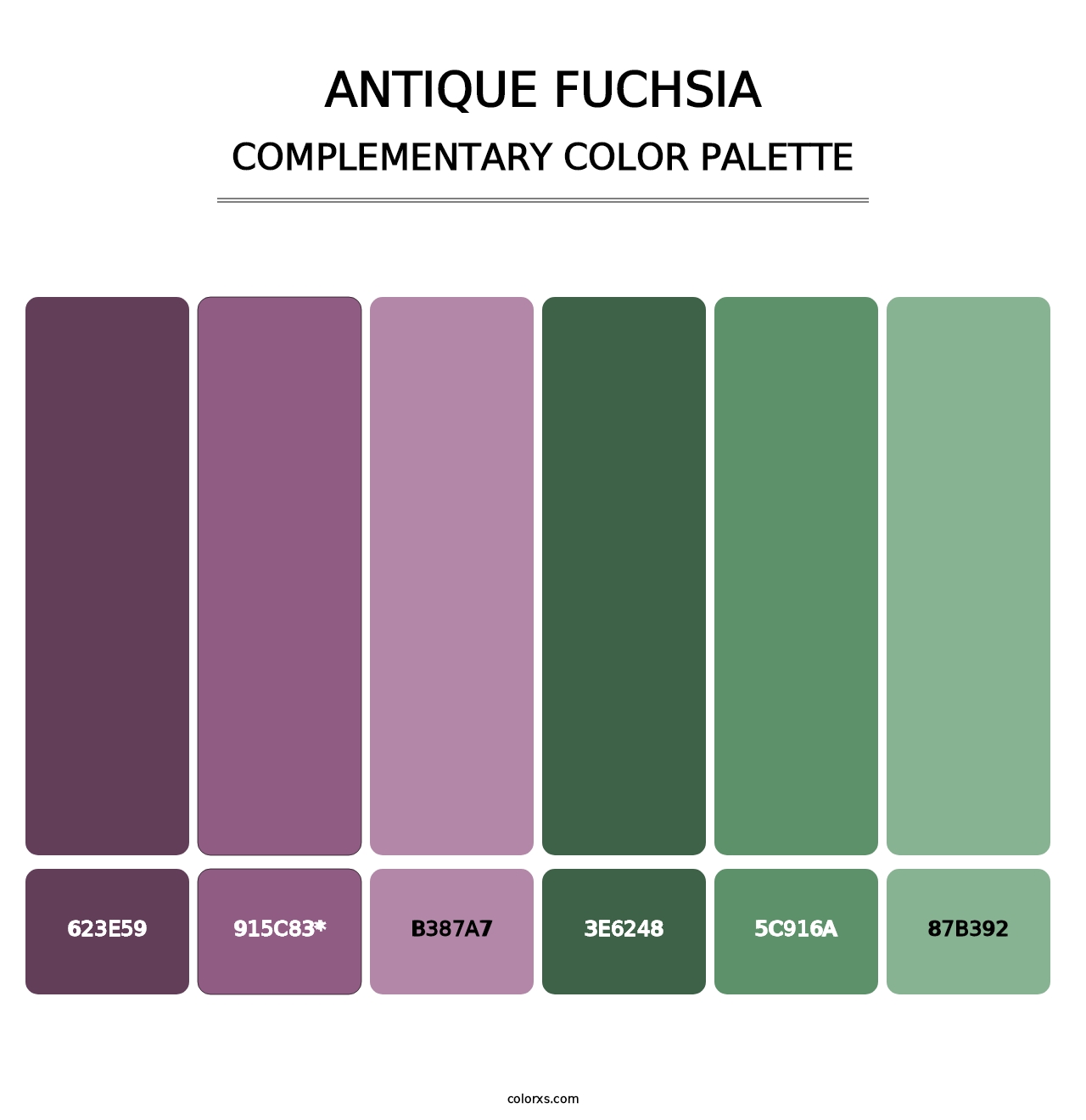 Antique Fuchsia - Complementary Color Palette