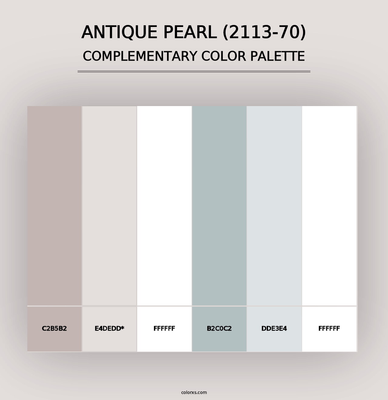 Antique Pearl (2113-70) - Complementary Color Palette