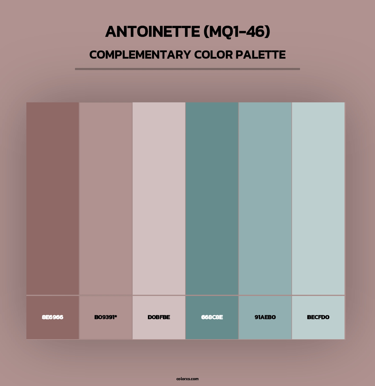 Antoinette (MQ1-46) - Complementary Color Palette