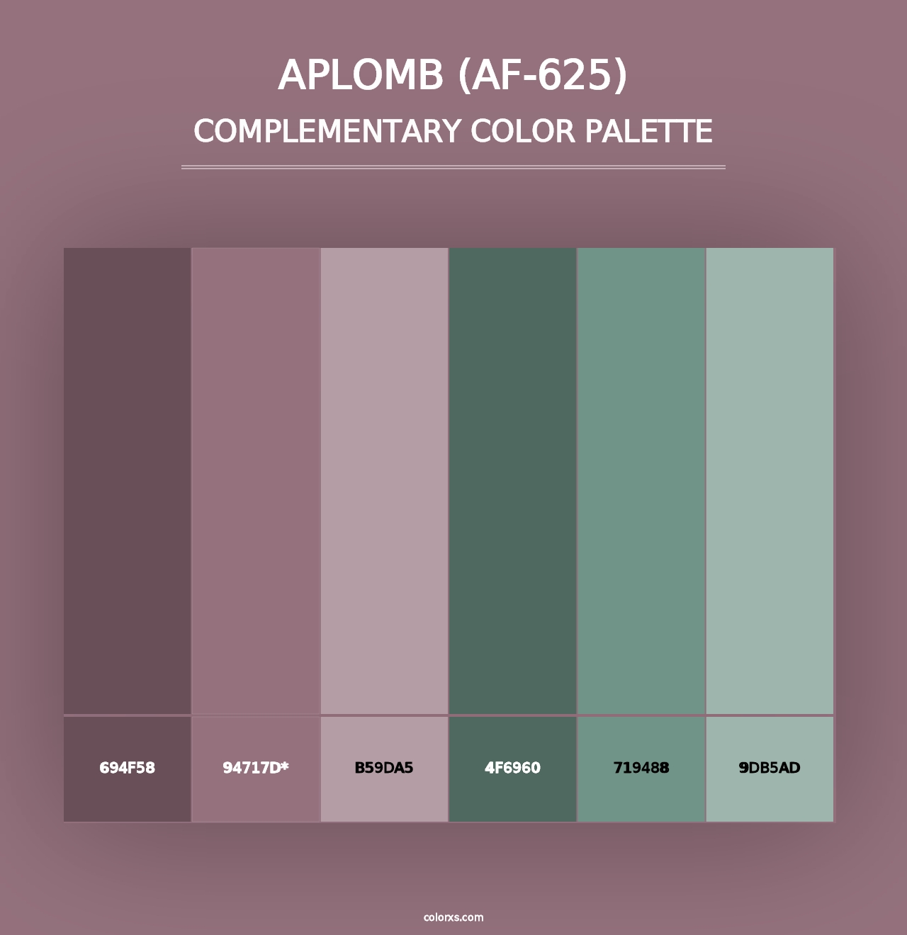 Aplomb (AF-625) - Complementary Color Palette