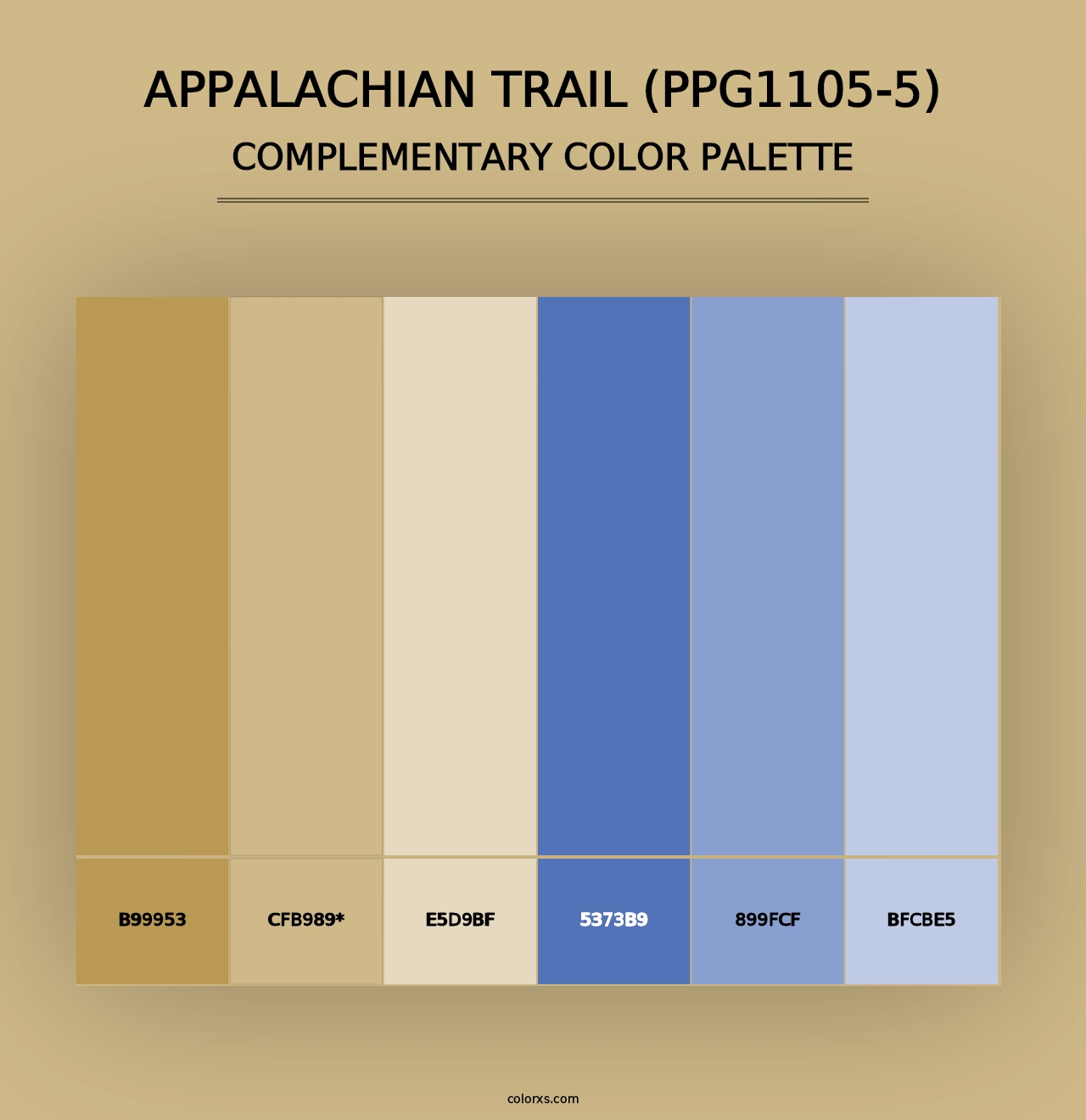 Appalachian Trail (PPG1105-5) - Complementary Color Palette