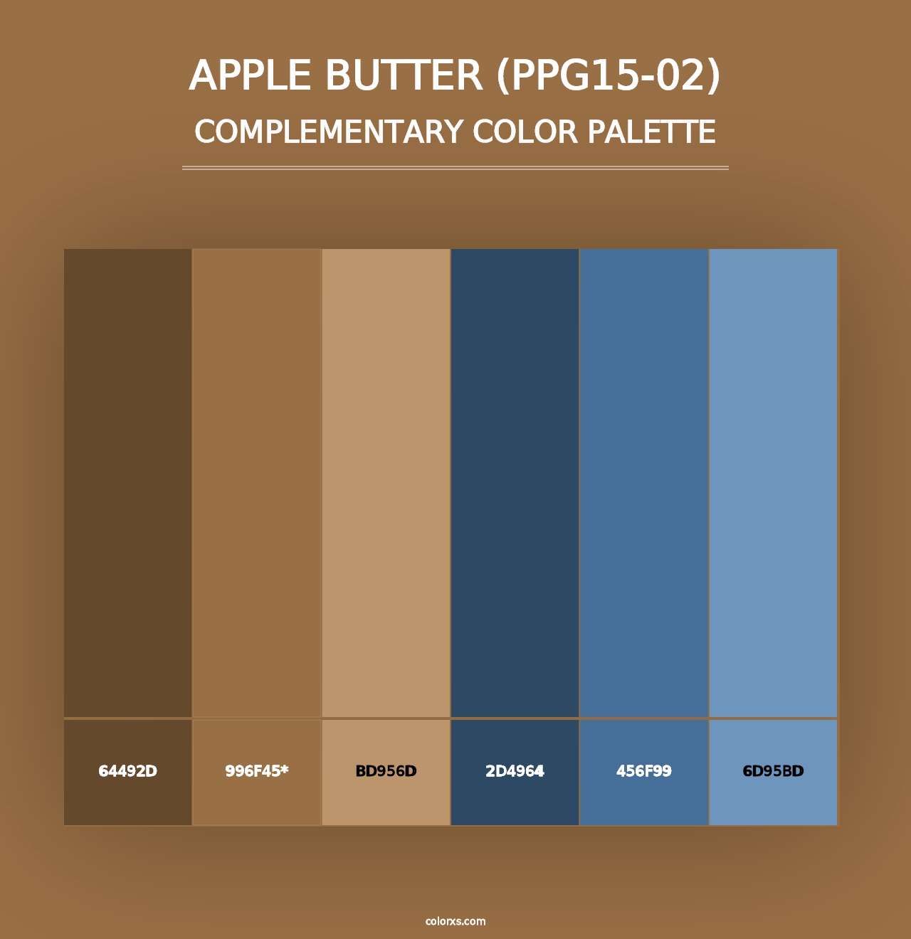 Apple Butter (PPG15-02) - Complementary Color Palette