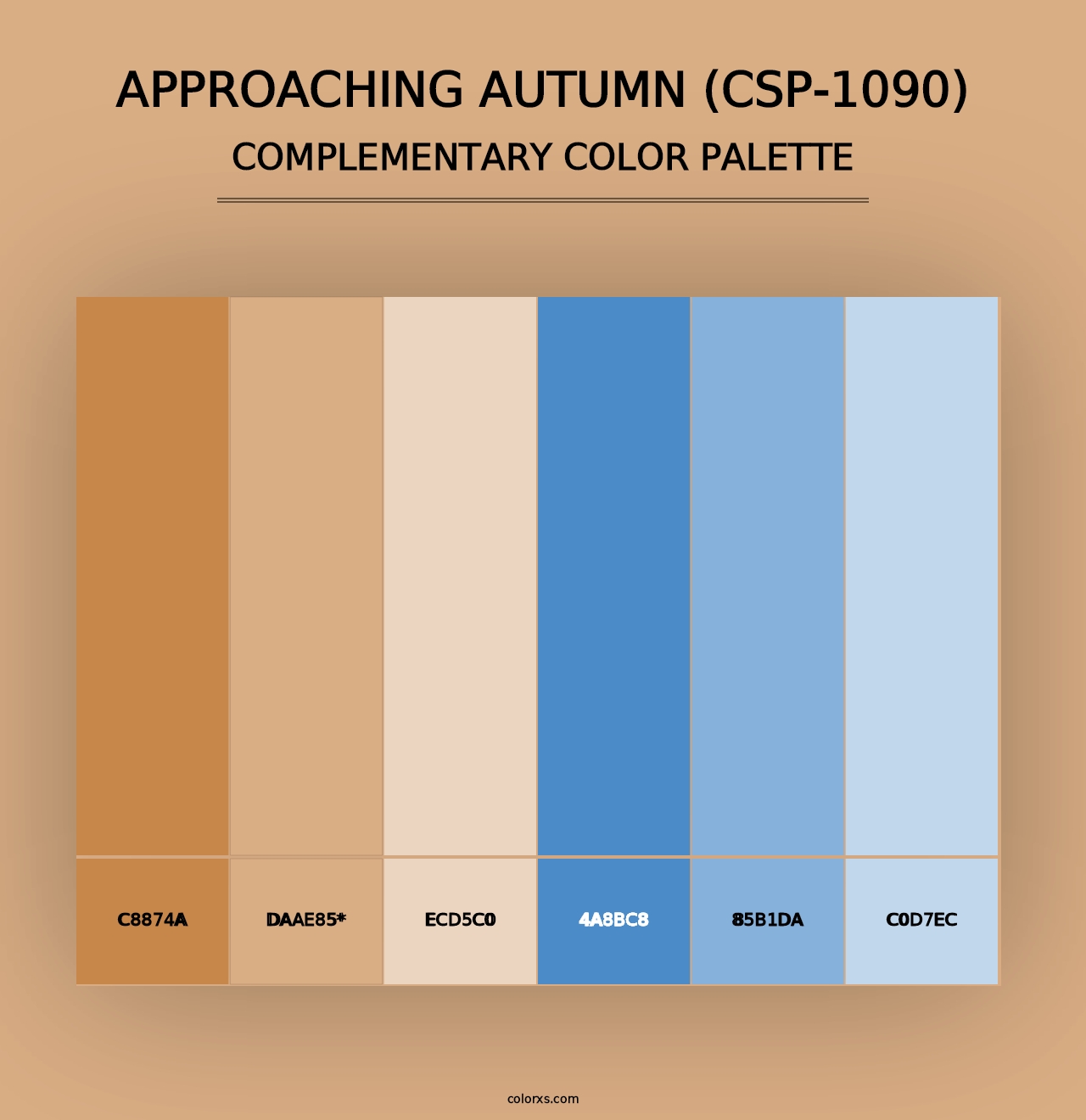 Approaching Autumn (CSP-1090) - Complementary Color Palette