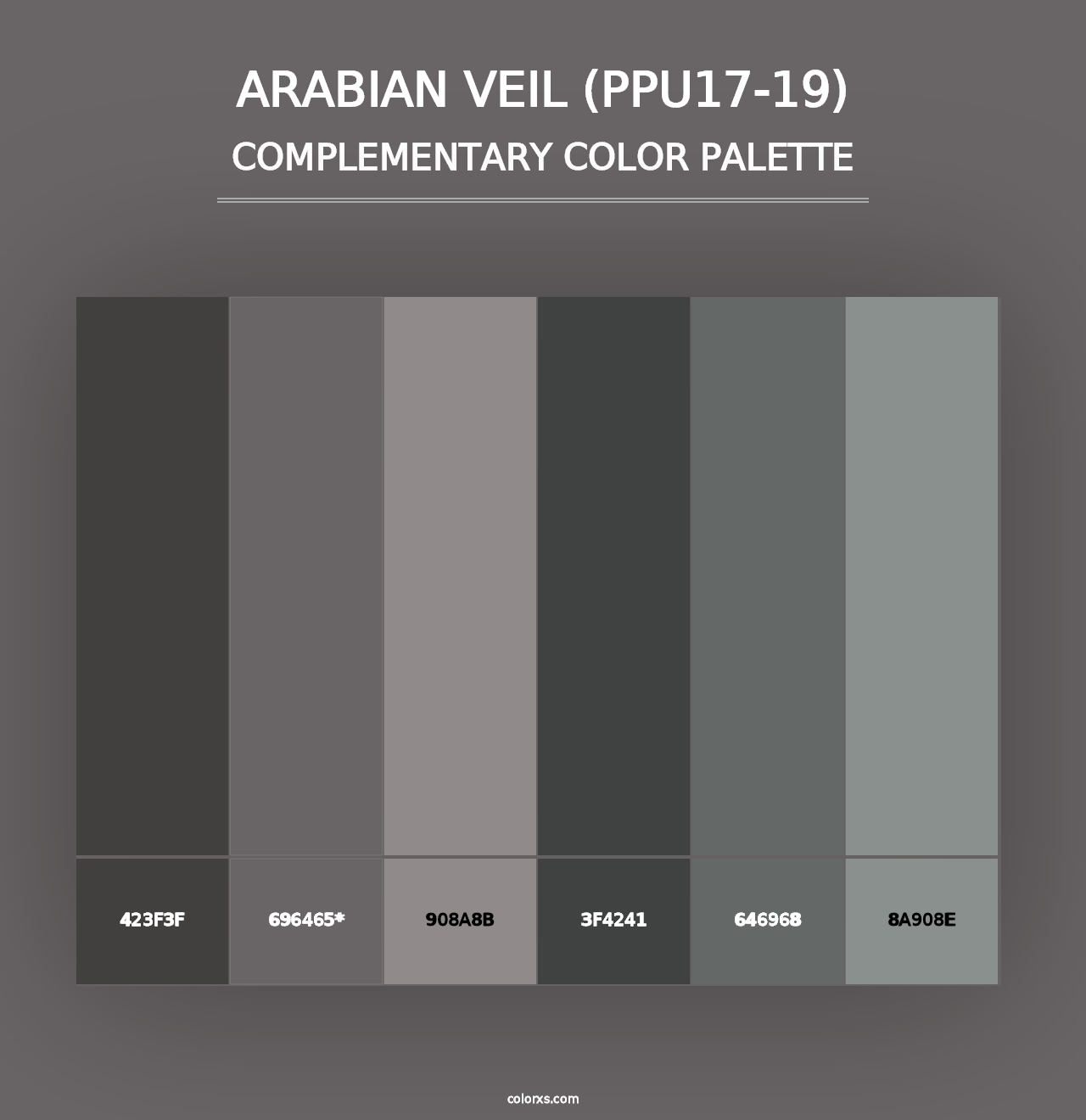 Arabian Veil (PPU17-19) - Complementary Color Palette