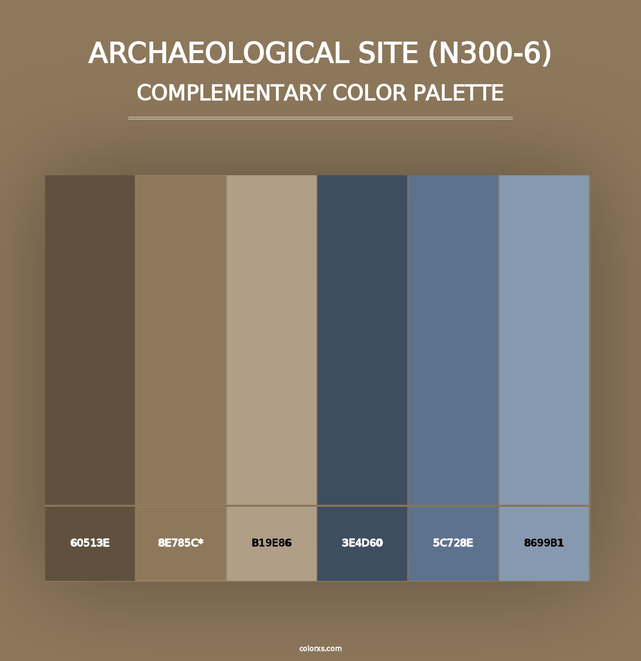 Archaeological Site (N300-6) - Complementary Color Palette