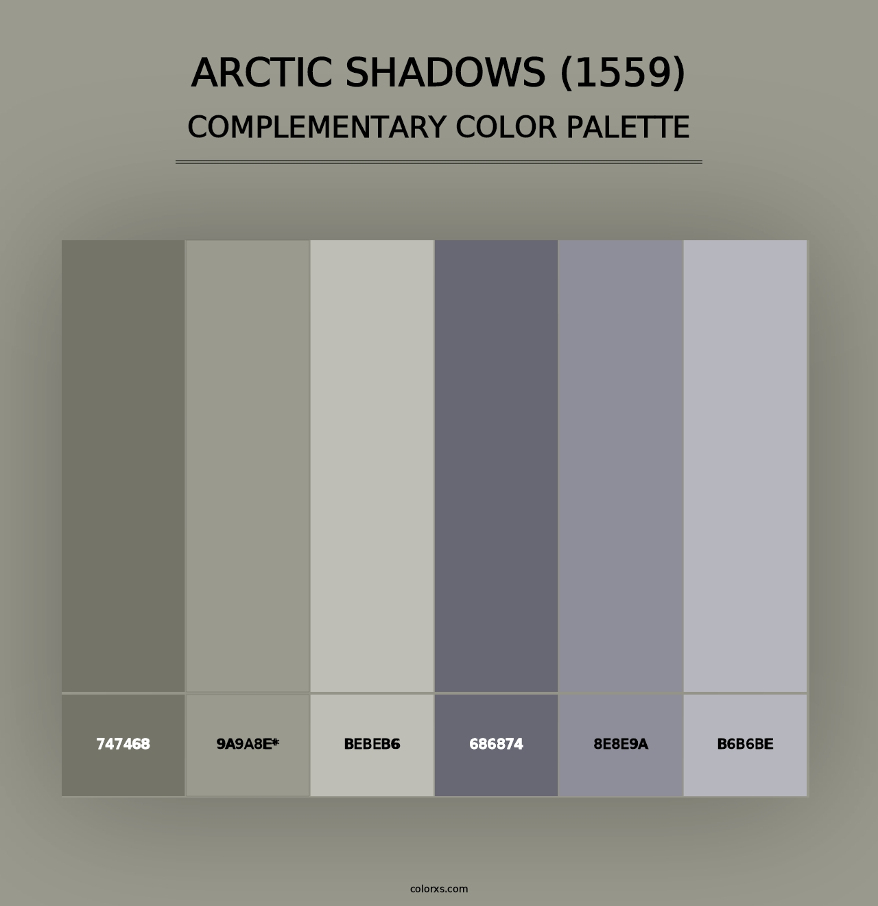 Arctic Shadows (1559) - Complementary Color Palette