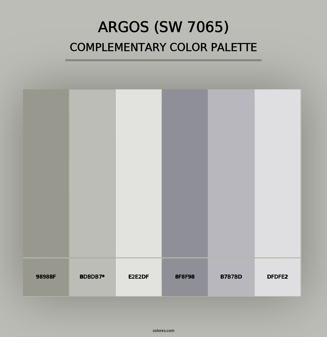 Argos (SW 7065) - Complementary Color Palette