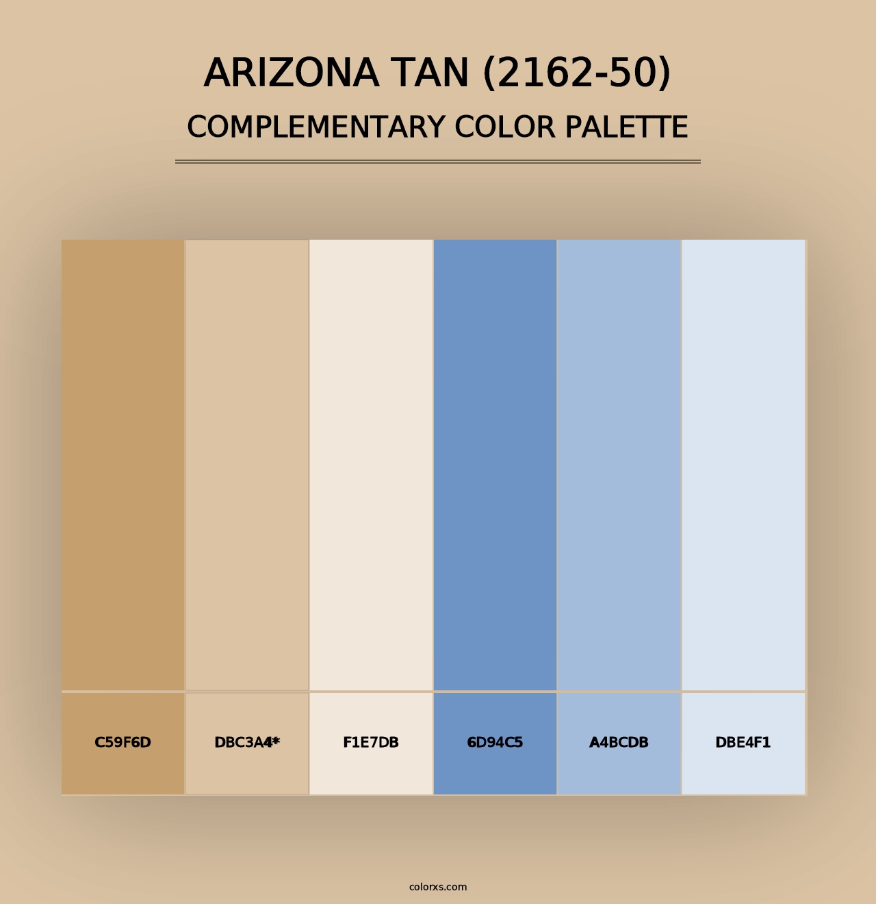 Arizona Tan (2162-50) - Complementary Color Palette