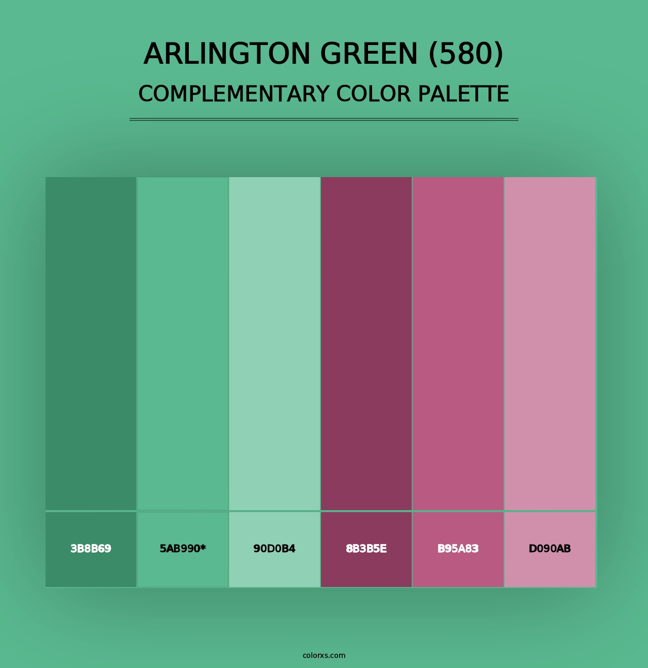 Arlington Green (580) - Complementary Color Palette