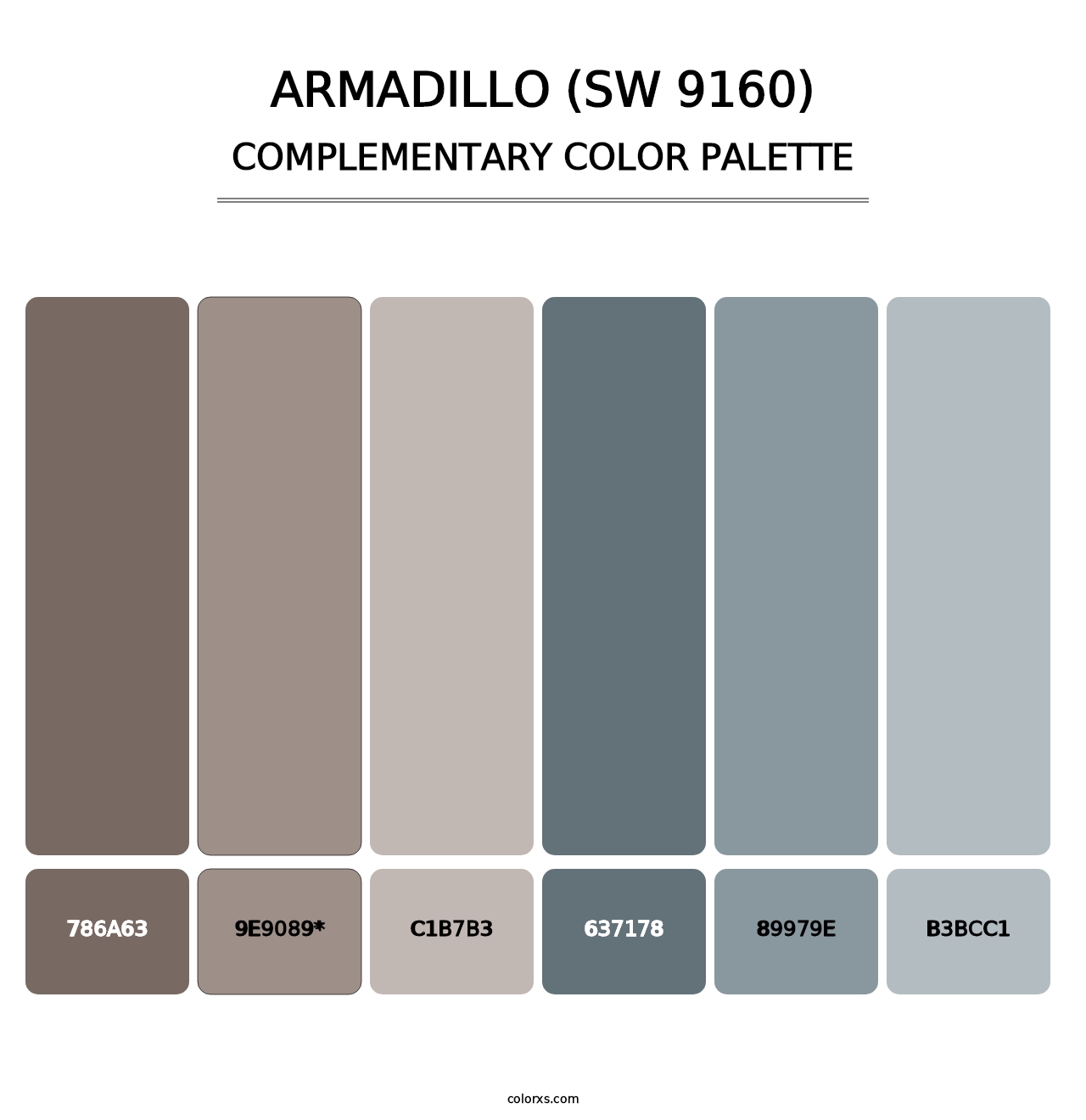 Armadillo (SW 9160) - Complementary Color Palette