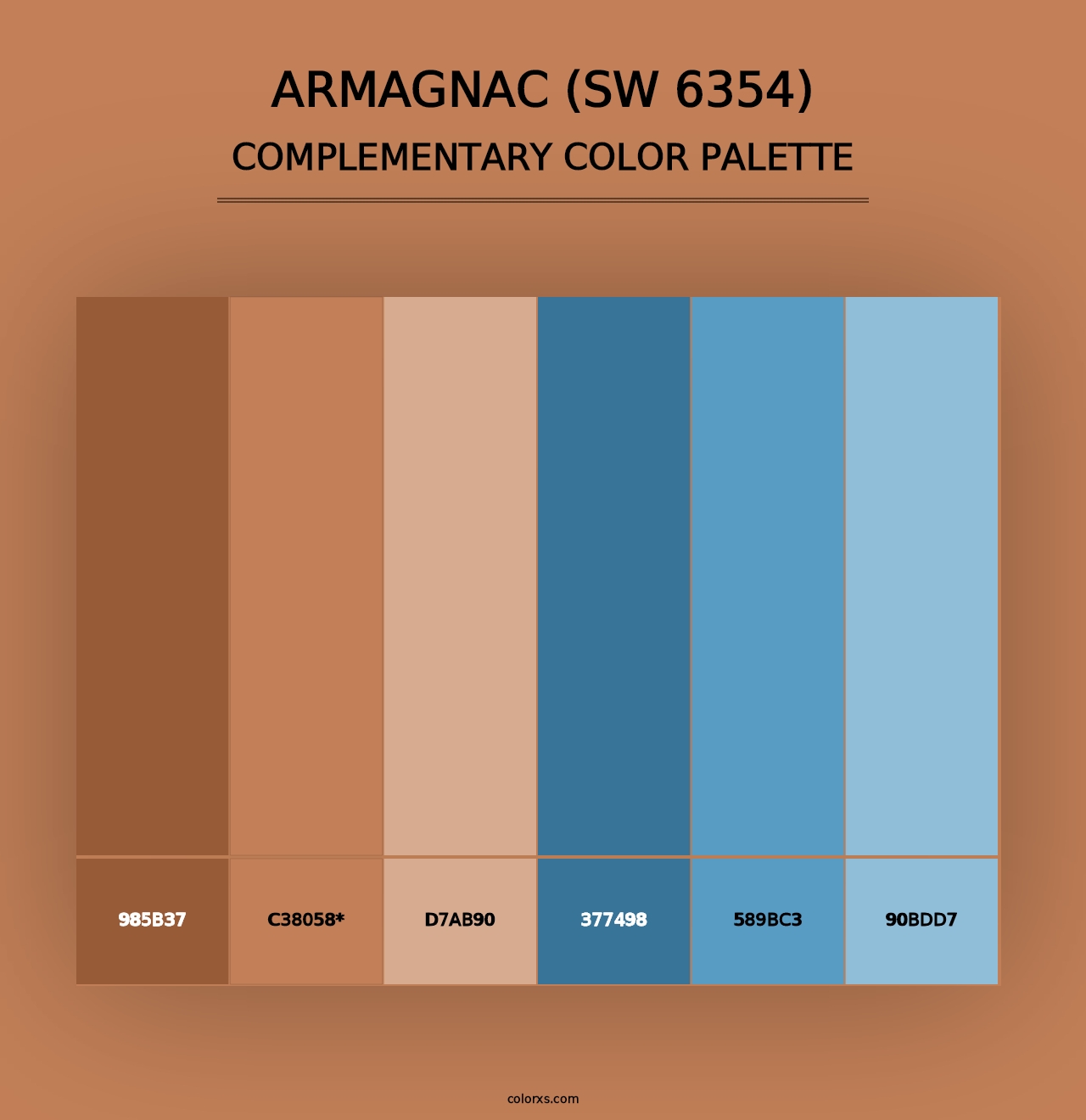 Armagnac (SW 6354) - Complementary Color Palette