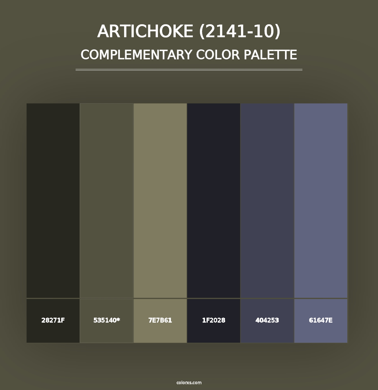 Artichoke (2141-10) - Complementary Color Palette