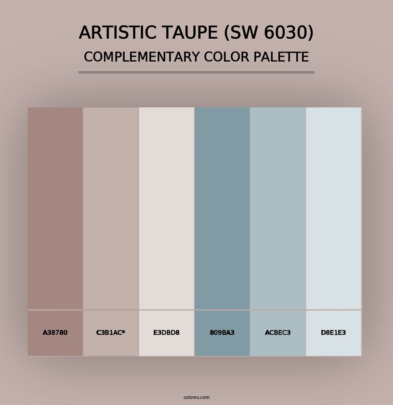 Artistic Taupe (SW 6030) - Complementary Color Palette