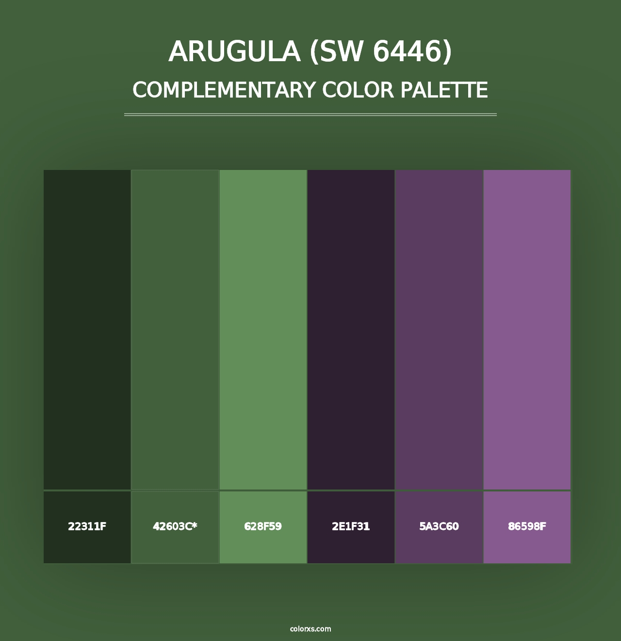 Arugula (SW 6446) - Complementary Color Palette