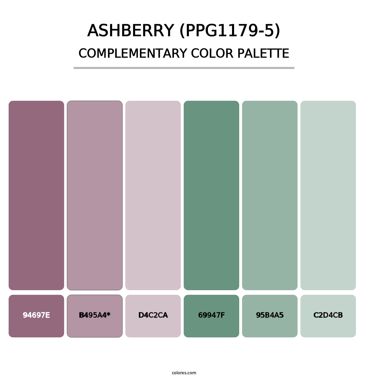 Ashberry (PPG1179-5) - Complementary Color Palette