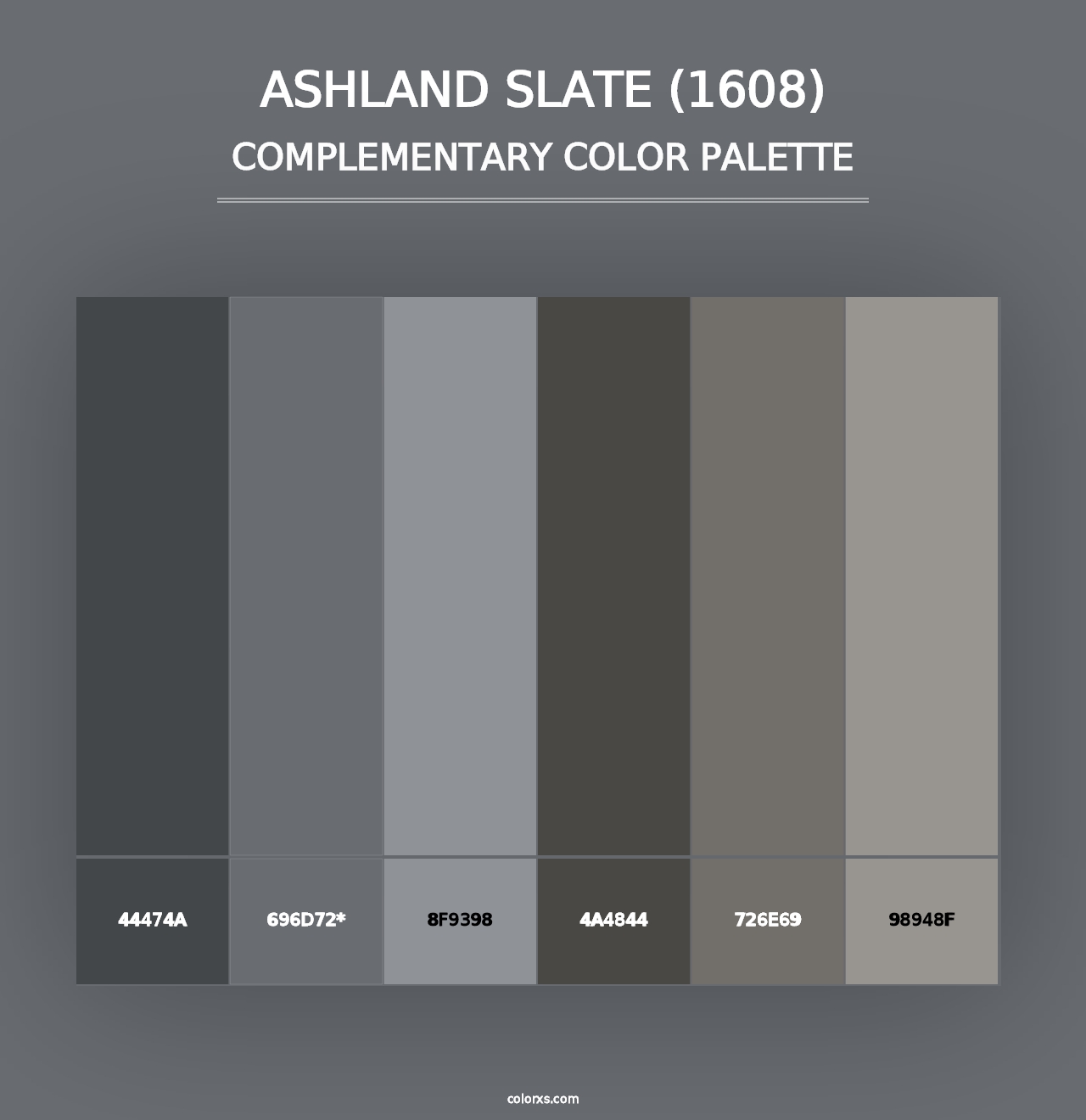 Ashland Slate (1608) - Complementary Color Palette