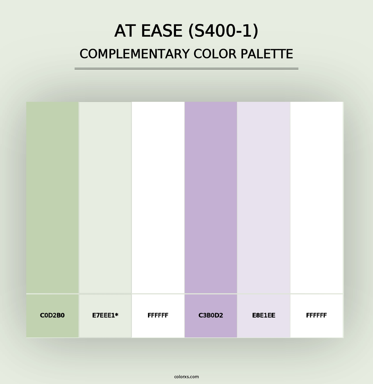 At Ease (S400-1) - Complementary Color Palette