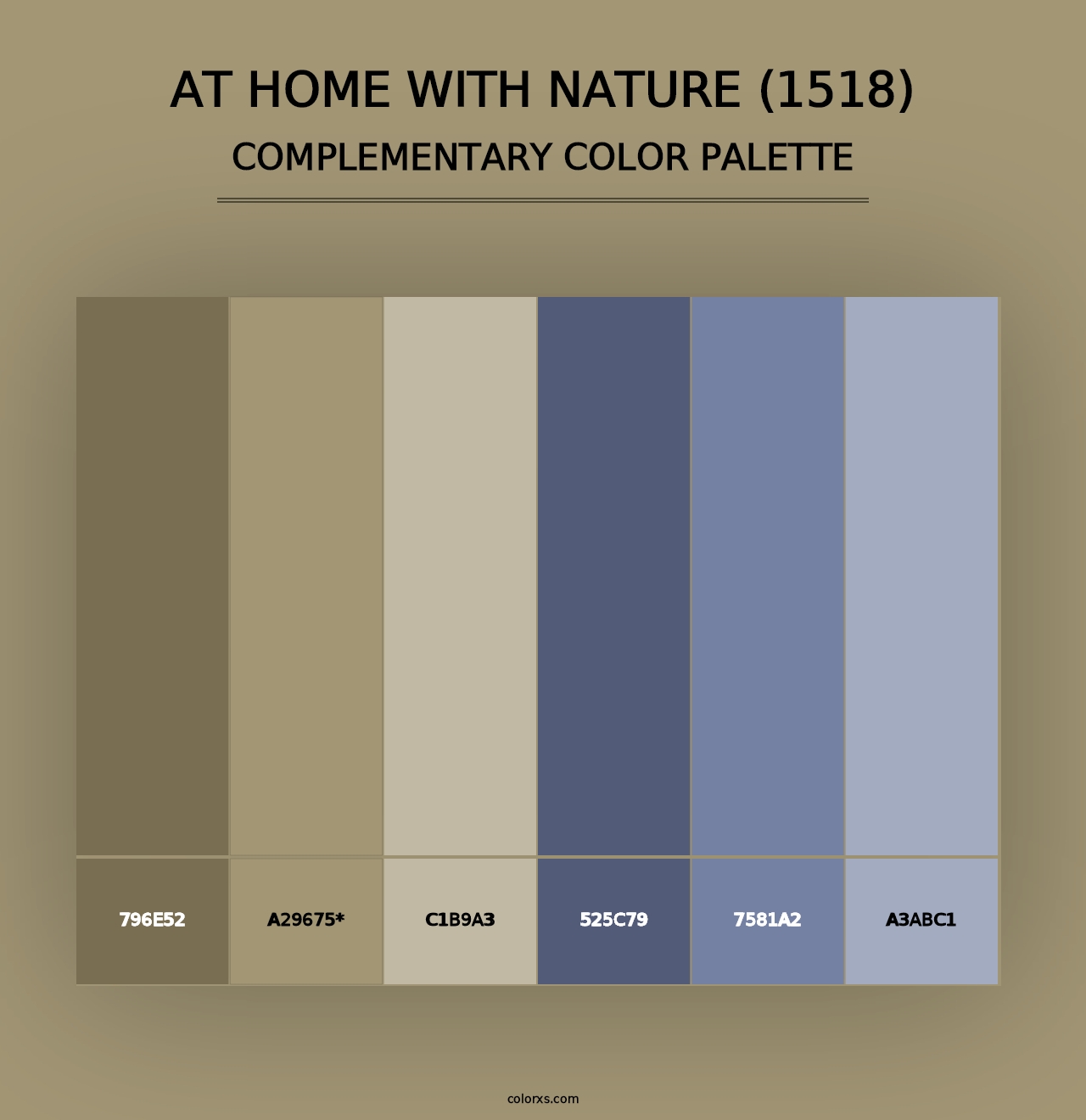 At Home with Nature (1518) - Complementary Color Palette