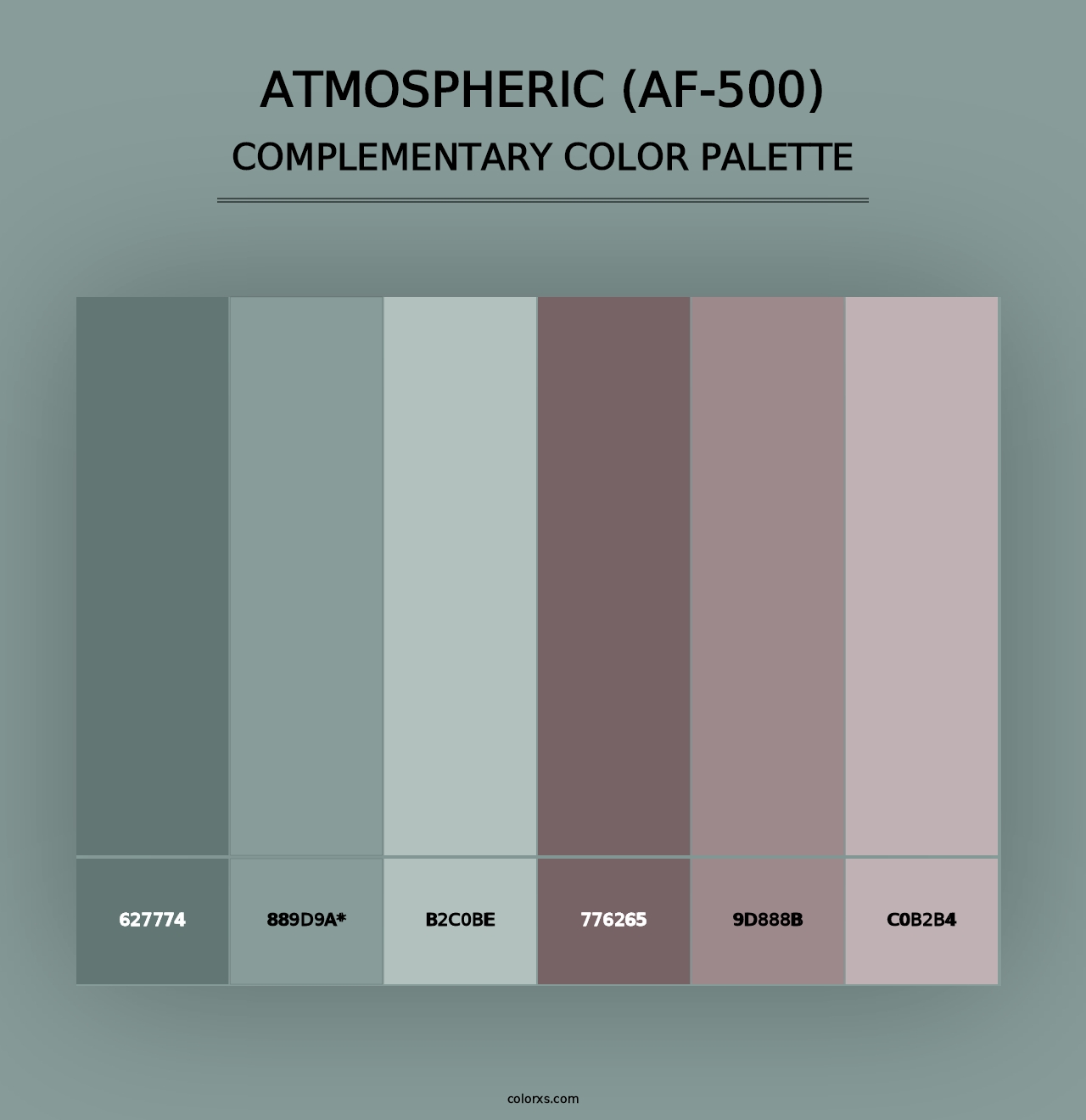 Atmospheric (AF-500) - Complementary Color Palette