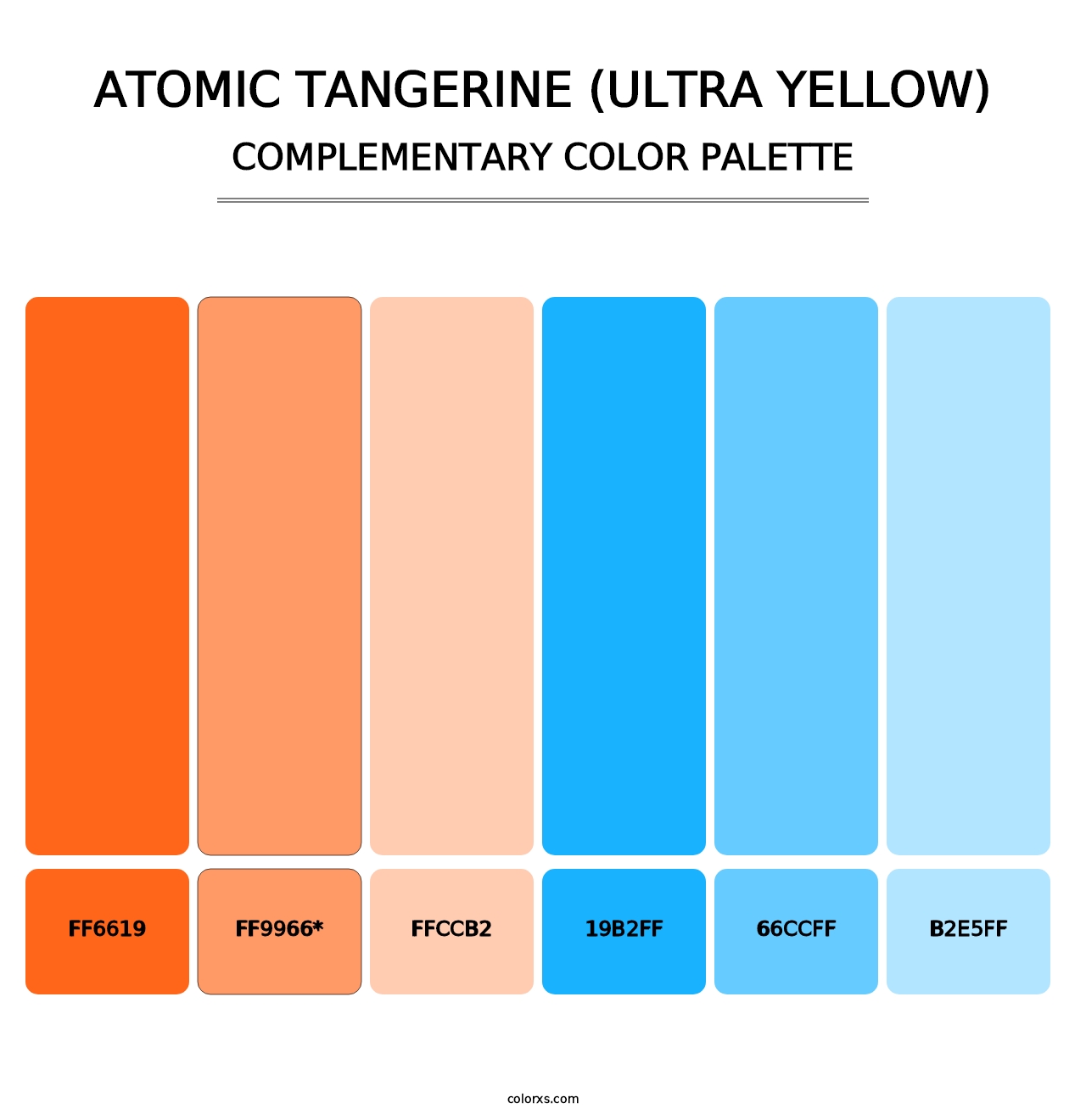 Atomic Tangerine (Ultra Yellow) - Complementary Color Palette