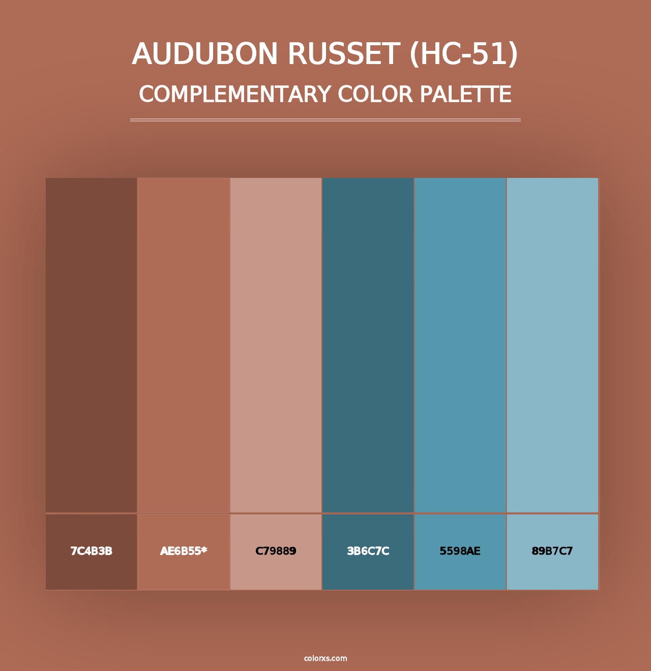 Audubon Russet (HC-51) - Complementary Color Palette