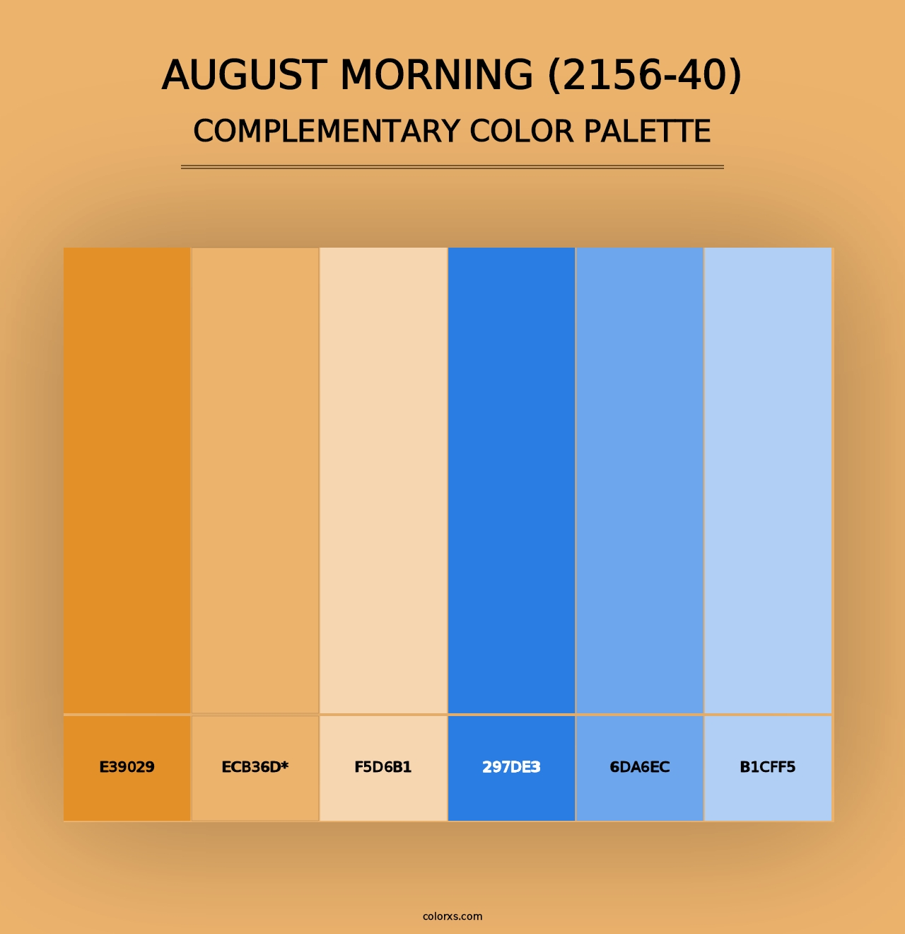 August Morning (2156-40) - Complementary Color Palette