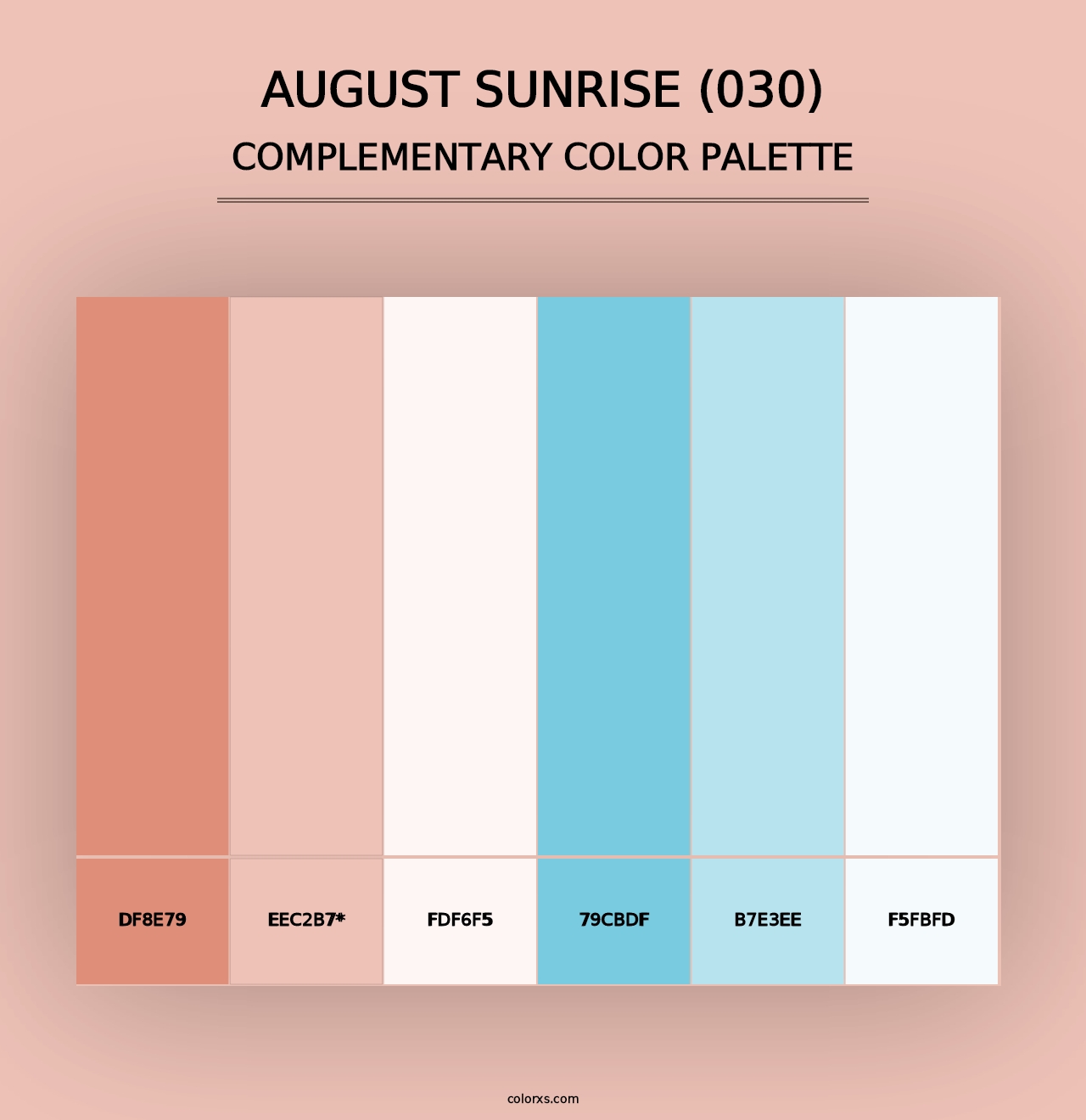 August Sunrise (030) - Complementary Color Palette