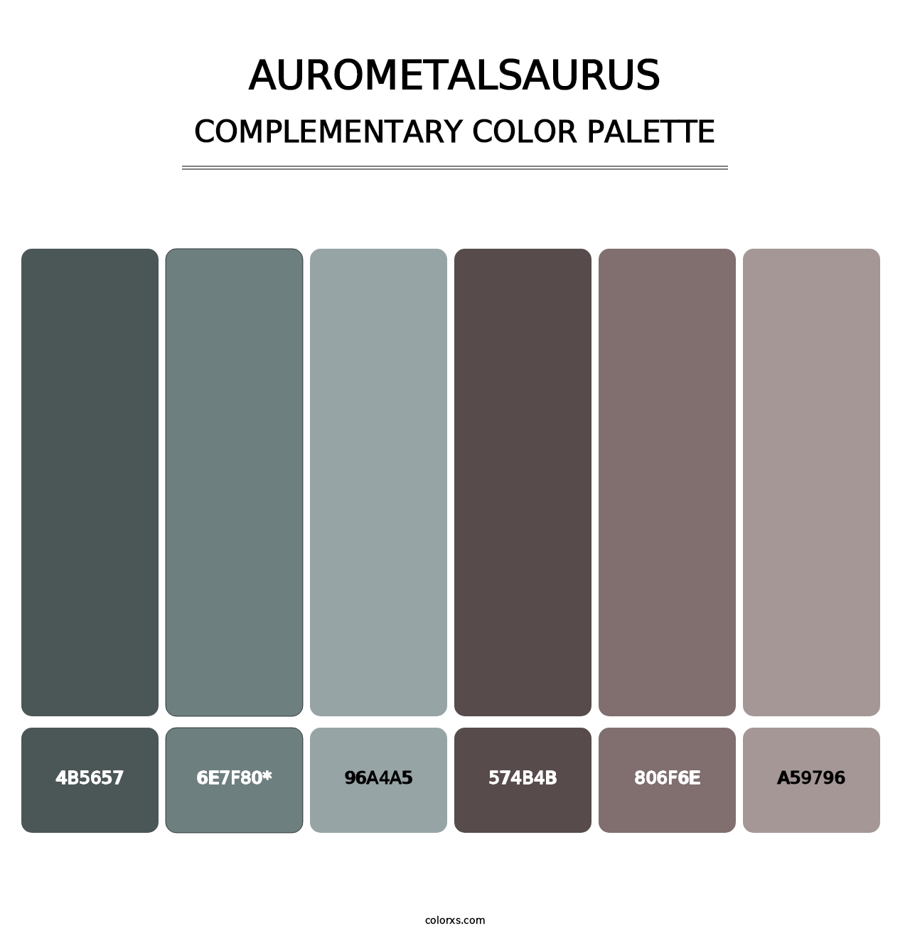 AuroMetalSaurus - Complementary Color Palette