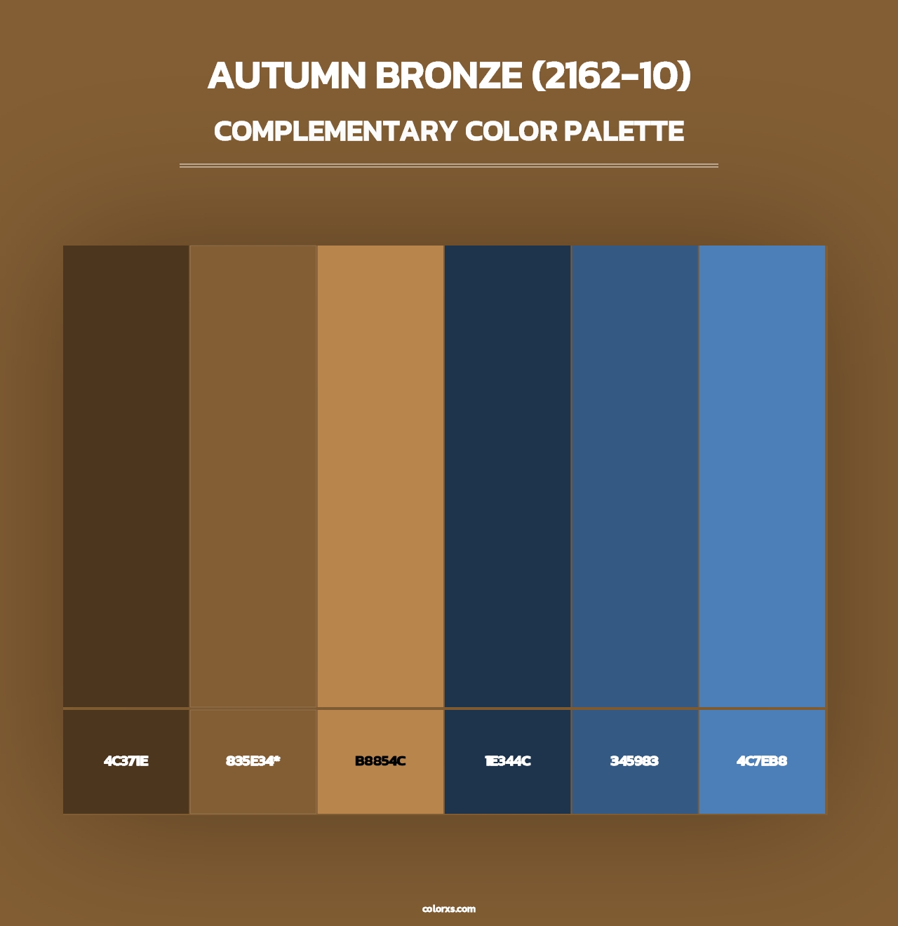 Autumn Bronze (2162-10) - Complementary Color Palette