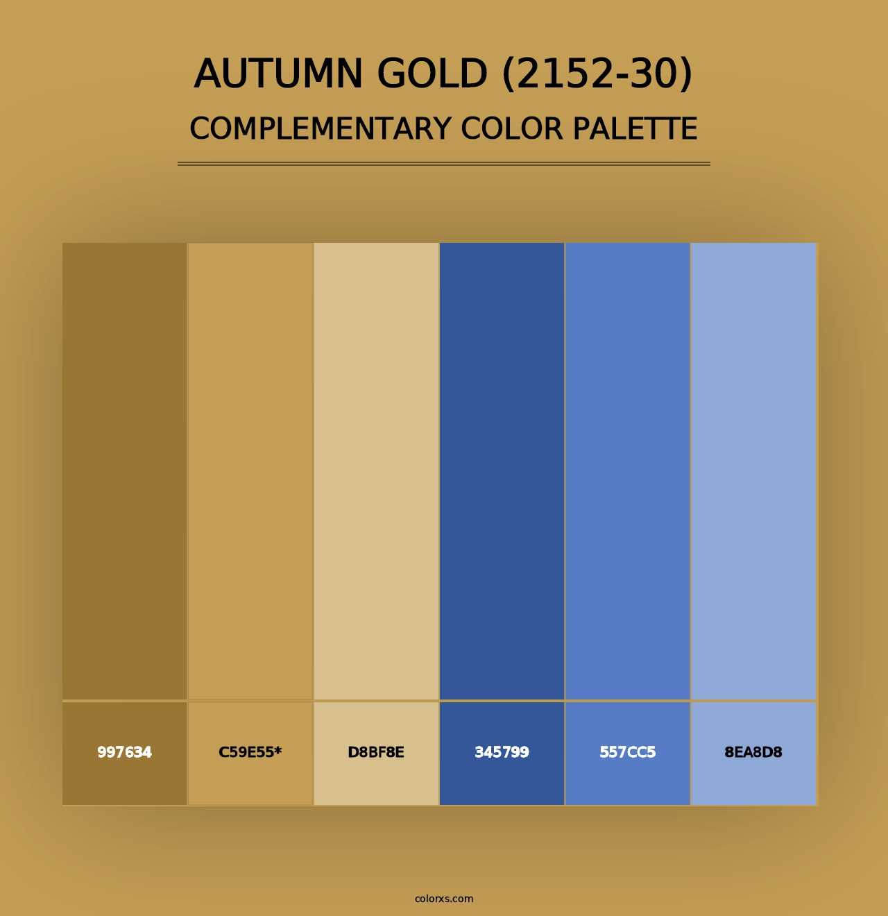 Autumn Gold (2152-30) - Complementary Color Palette