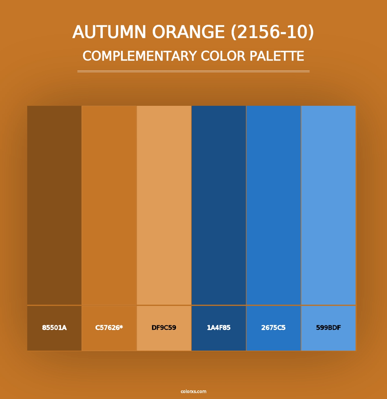 Autumn Orange (2156-10) - Complementary Color Palette