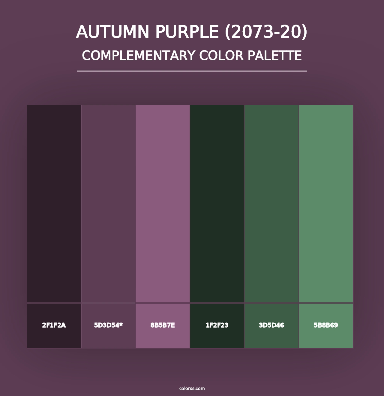 Autumn Purple (2073-20) - Complementary Color Palette