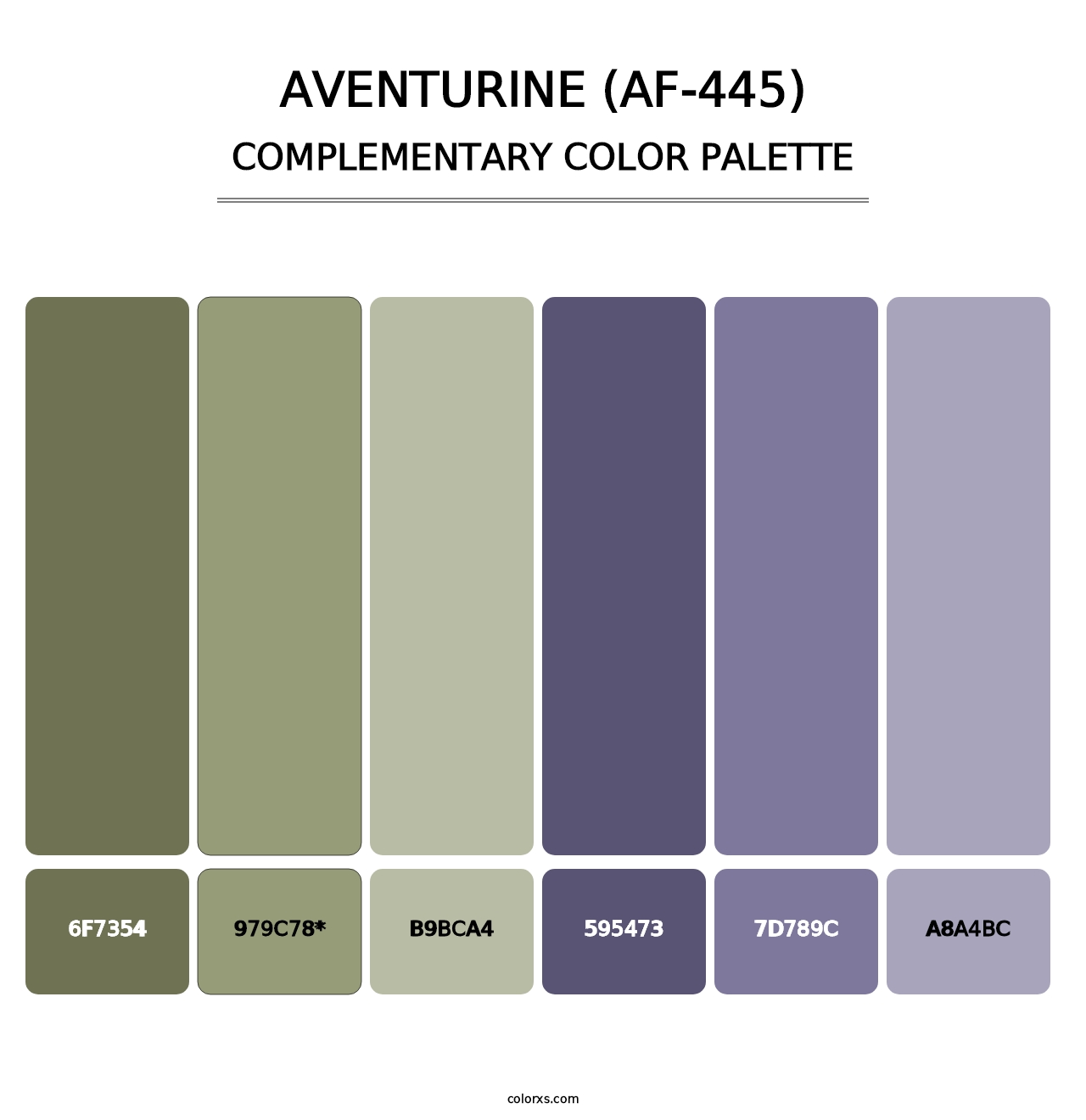 Aventurine (AF-445) - Complementary Color Palette