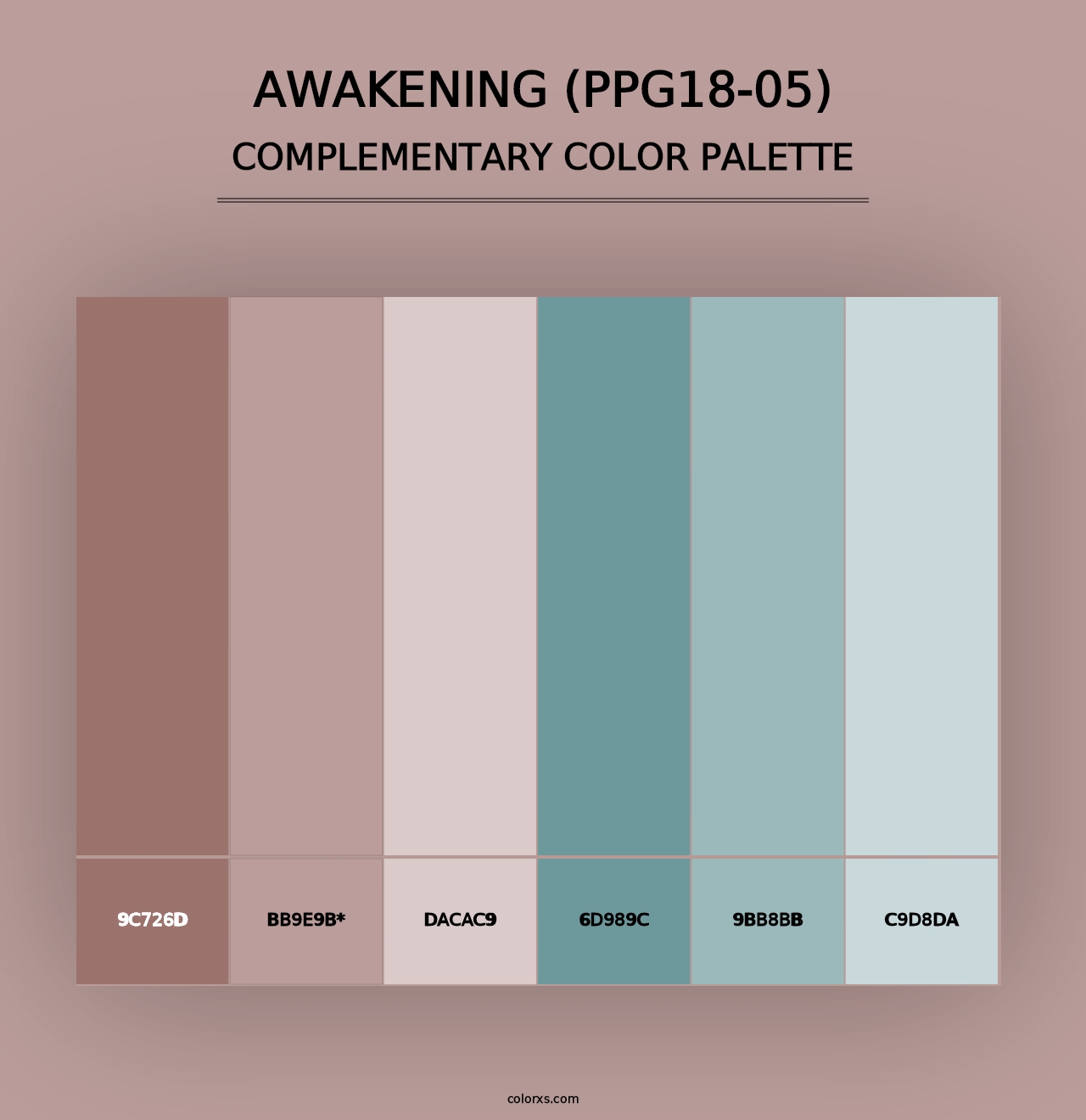 Awakening (PPG18-05) - Complementary Color Palette