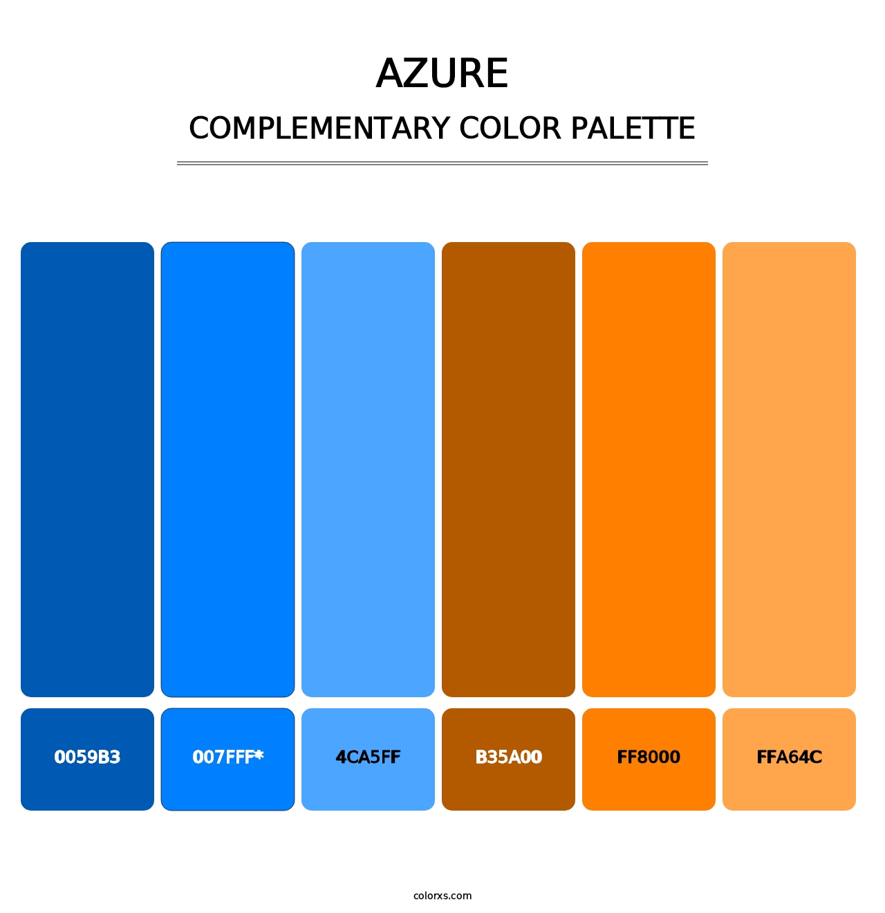 Azure - Complementary Color Palette