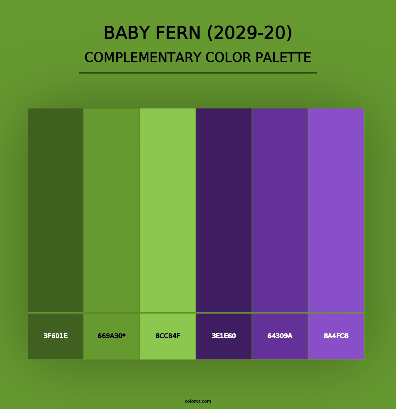 Baby Fern (2029-20) - Complementary Color Palette